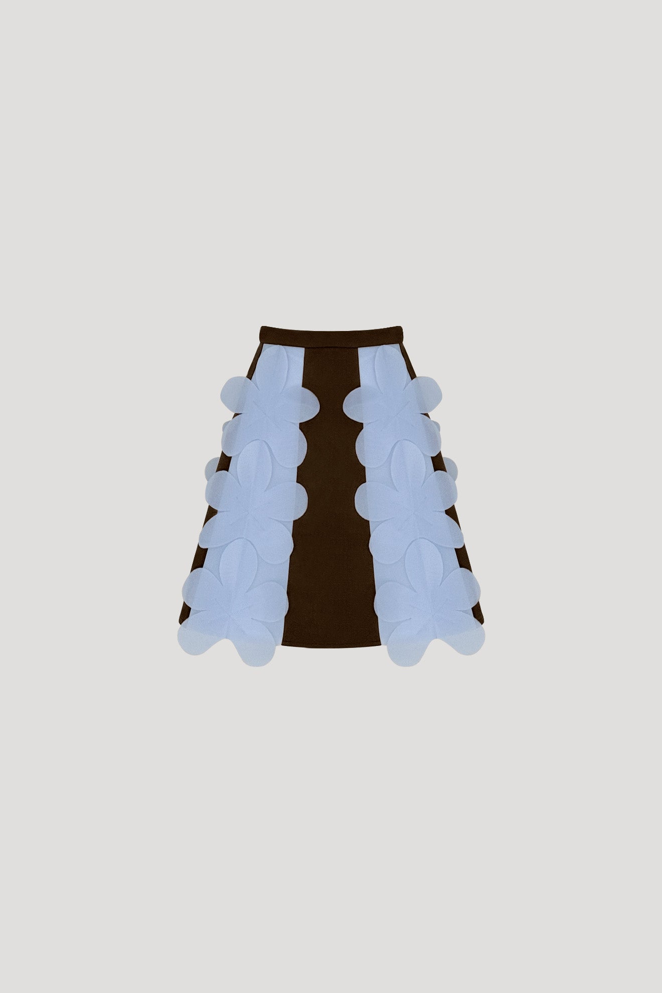 BASAL Skirt in Walnut Brown/Ash Blue