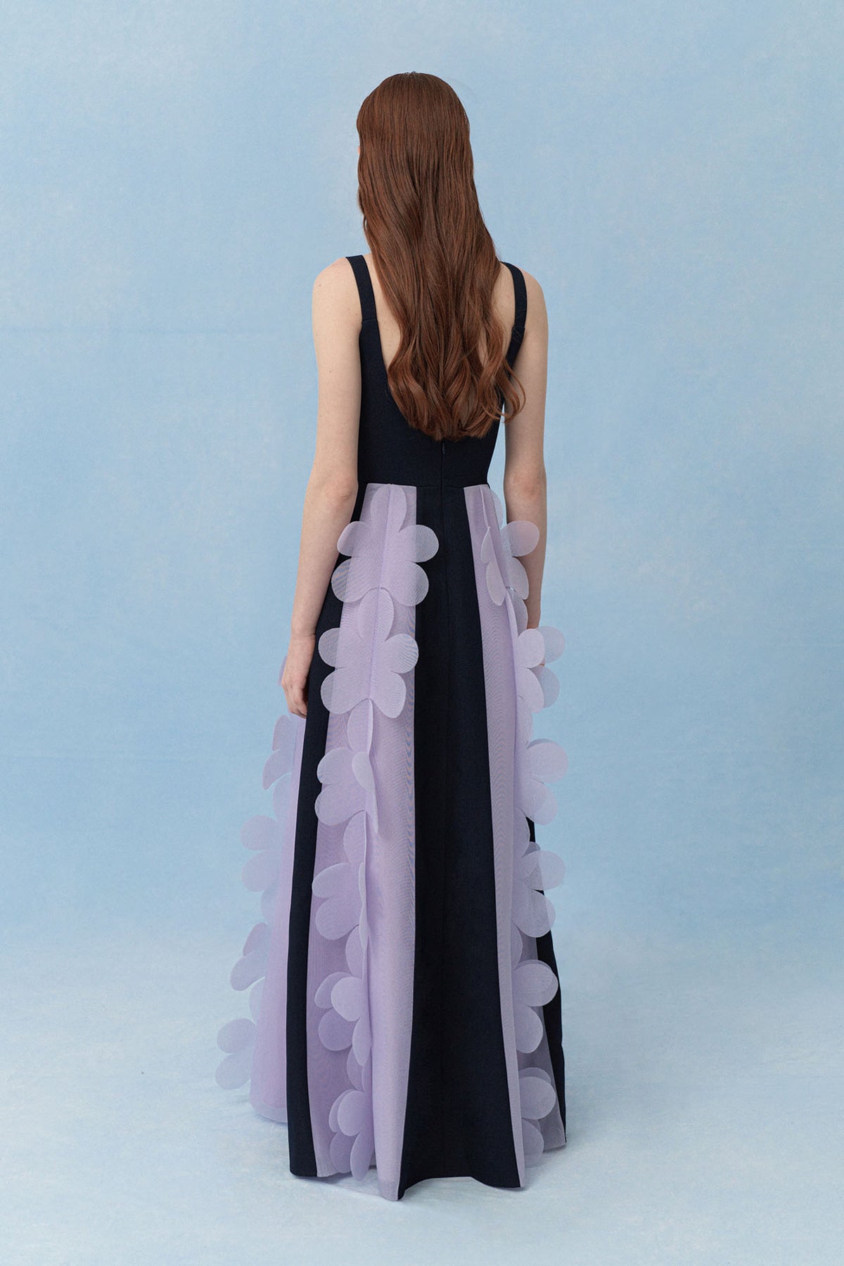 Basitarsus Human BASITARSUS Gown in Dark Blue/Prelude Purple – PEGGY HARTANTO