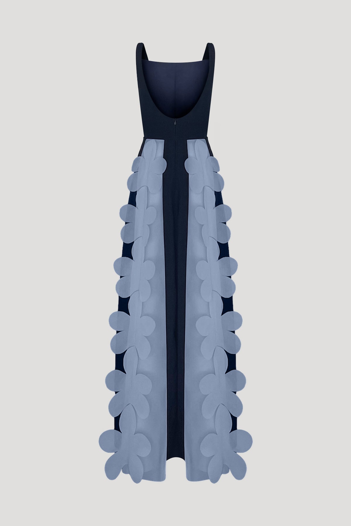 Basitarsus Human BASITARSUS Gown in Dark Blue/Ash Blue – PEGGY HARTANTO