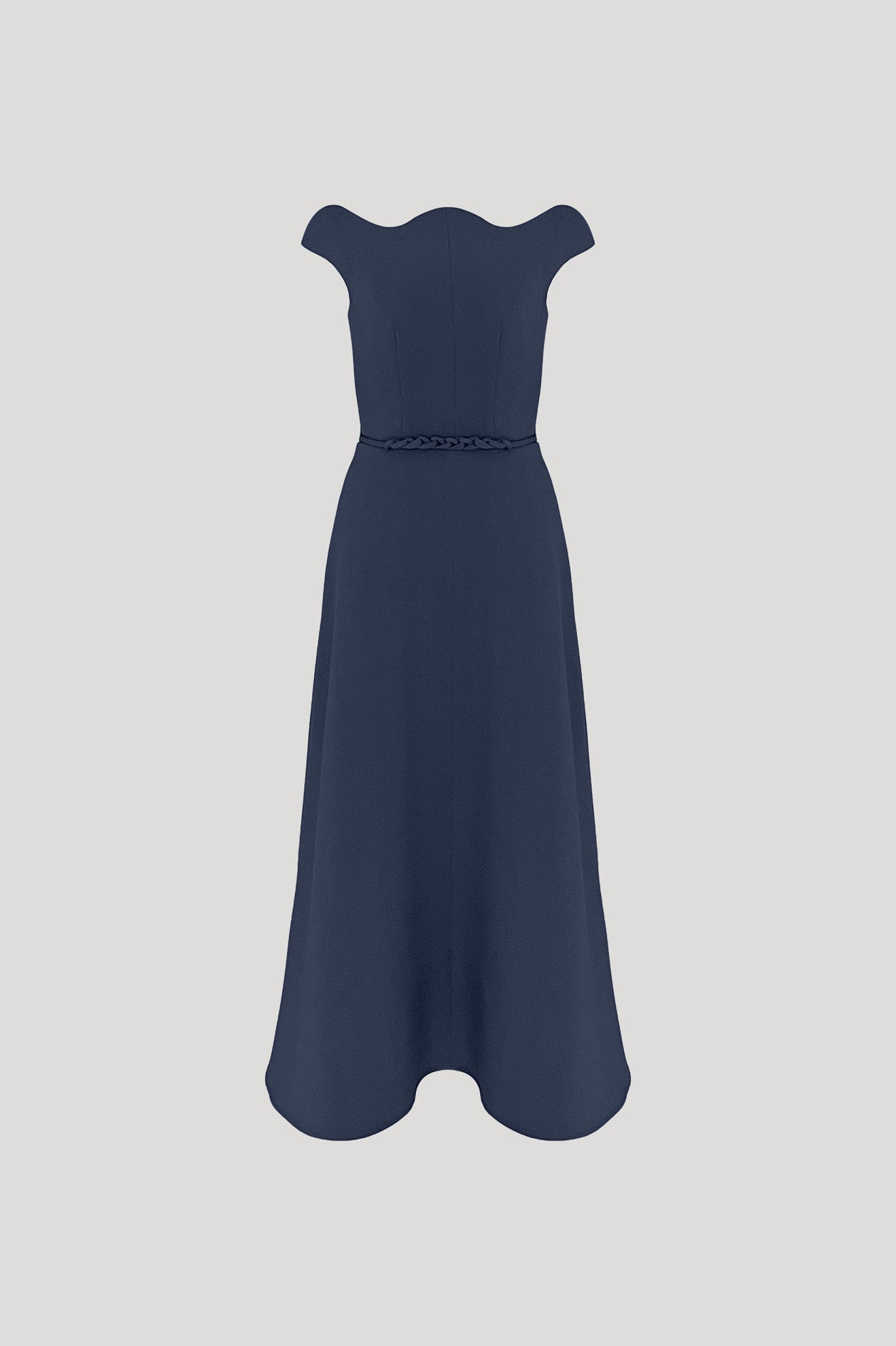 BATTUTO Dress in Oxford Blue