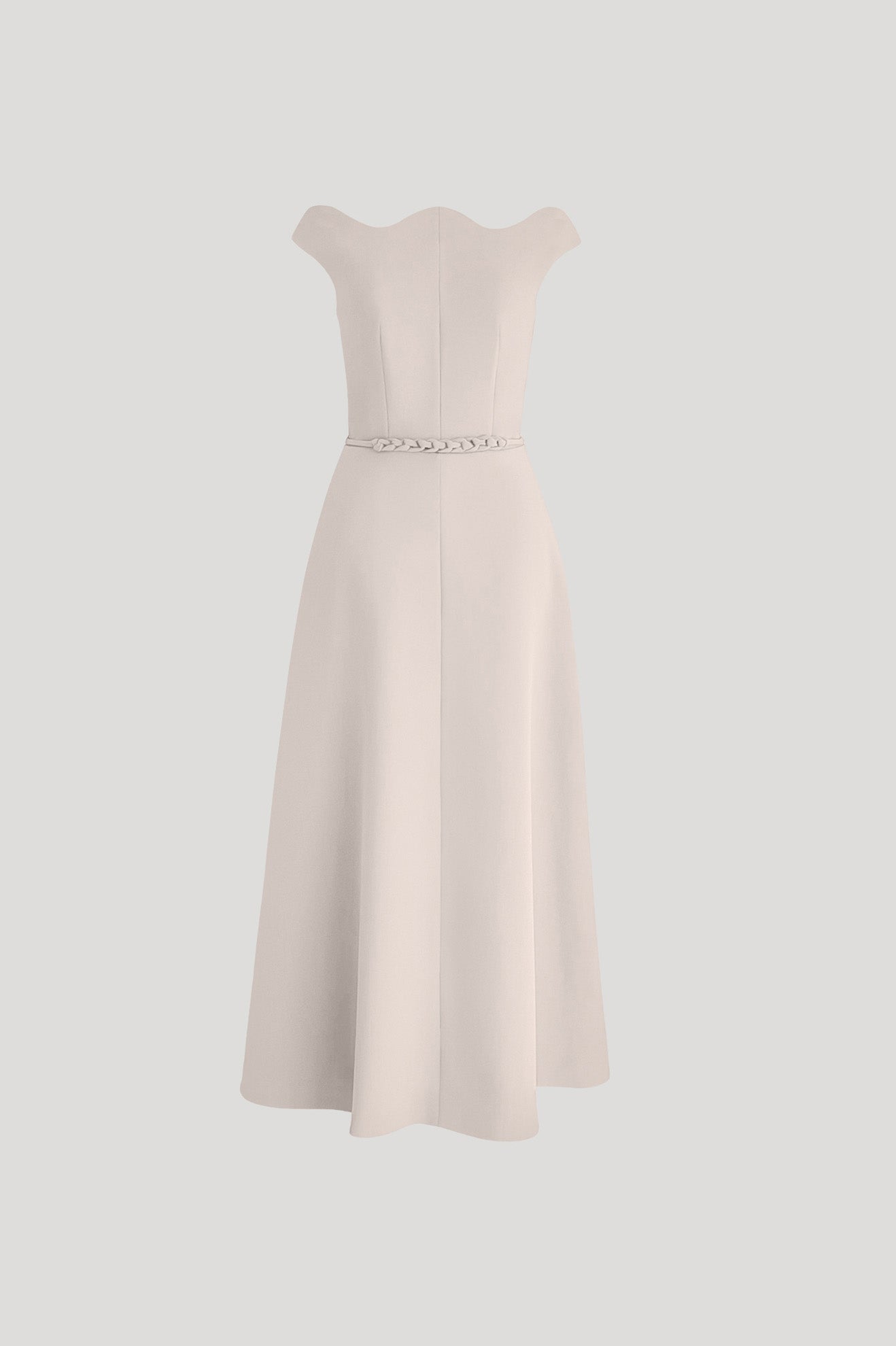 BATTUTO Dress in Cream White