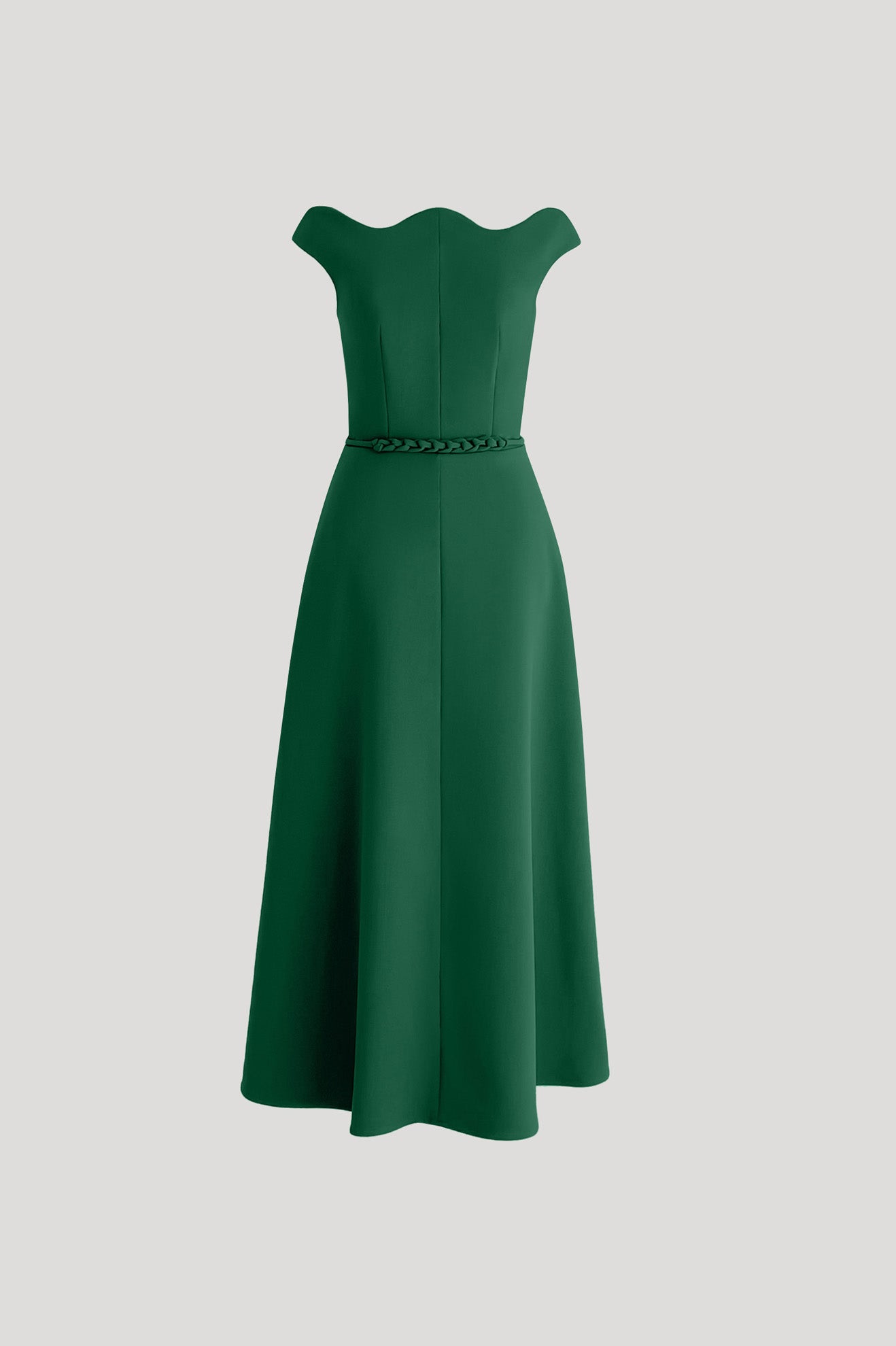 BATTUTO Dress in Fern Green