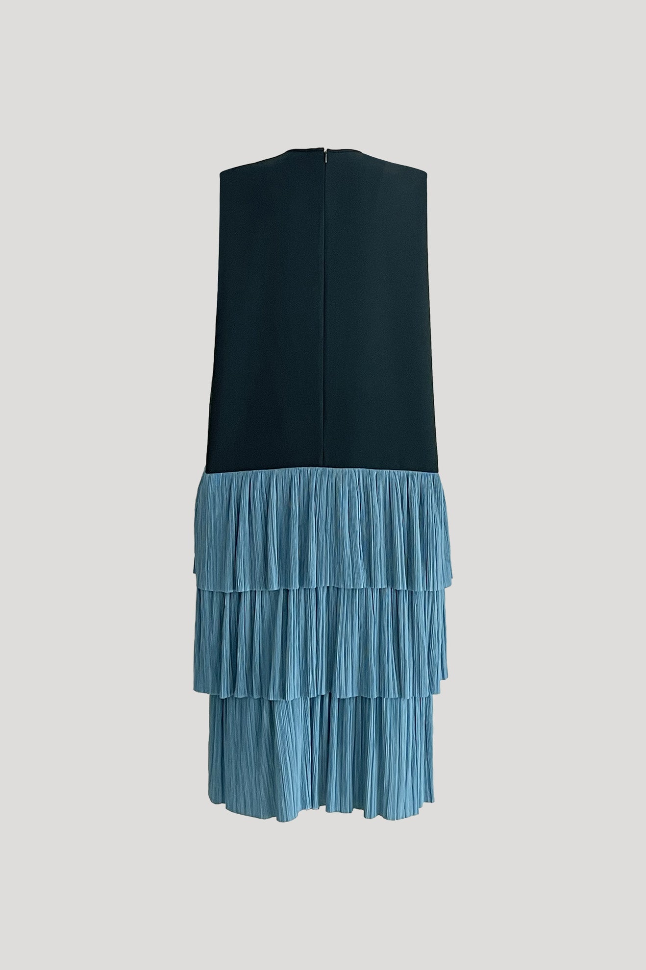 BLACKTIP Dress in Celtic Green/Turqoise Pleats