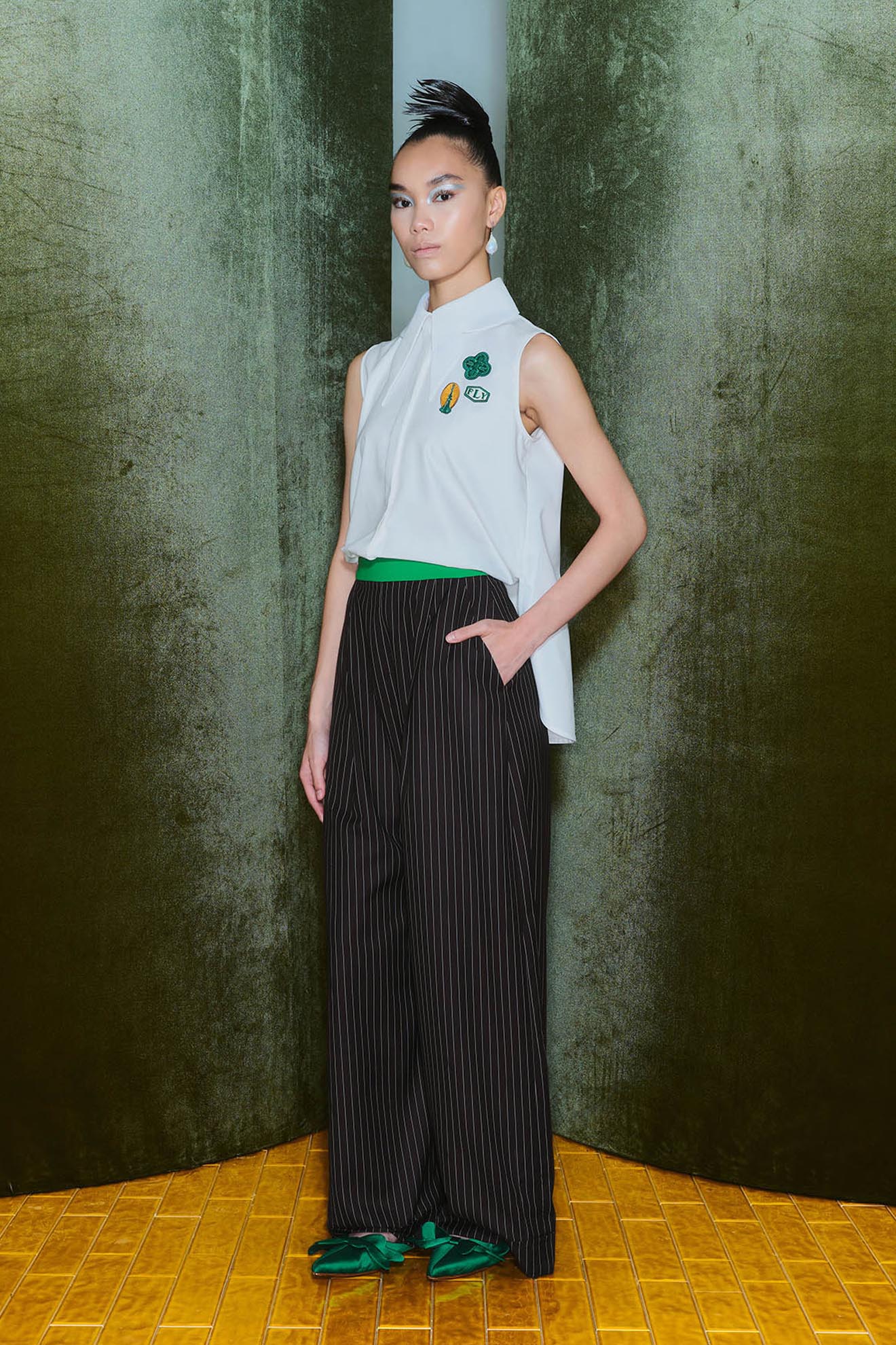 BLITHEN Top in White