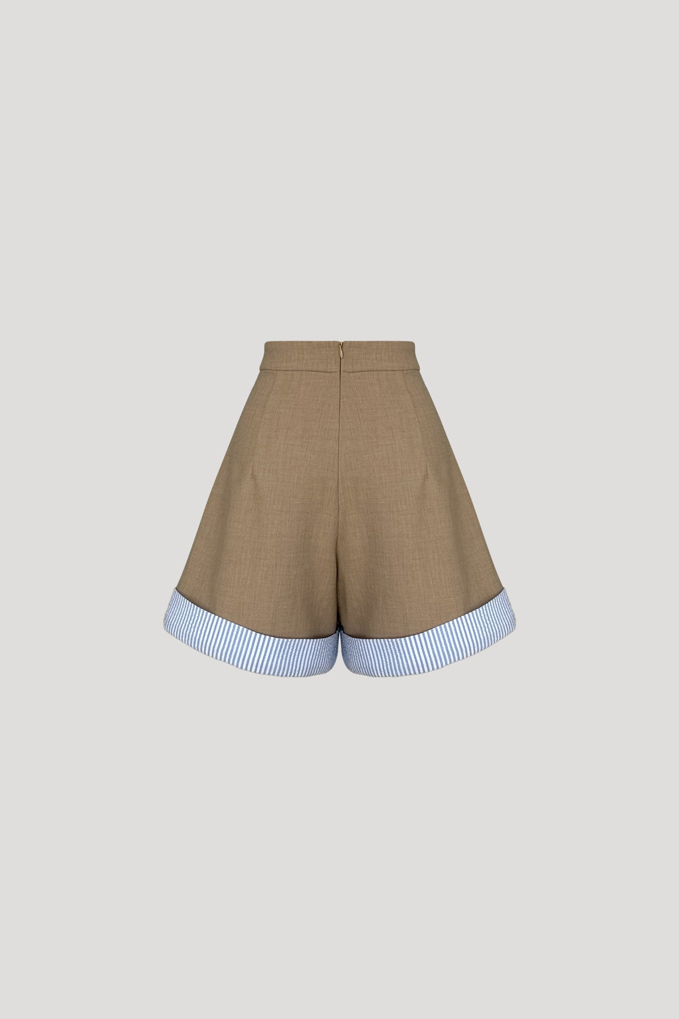BOB Short in Shadow Brown/Blue Stripes