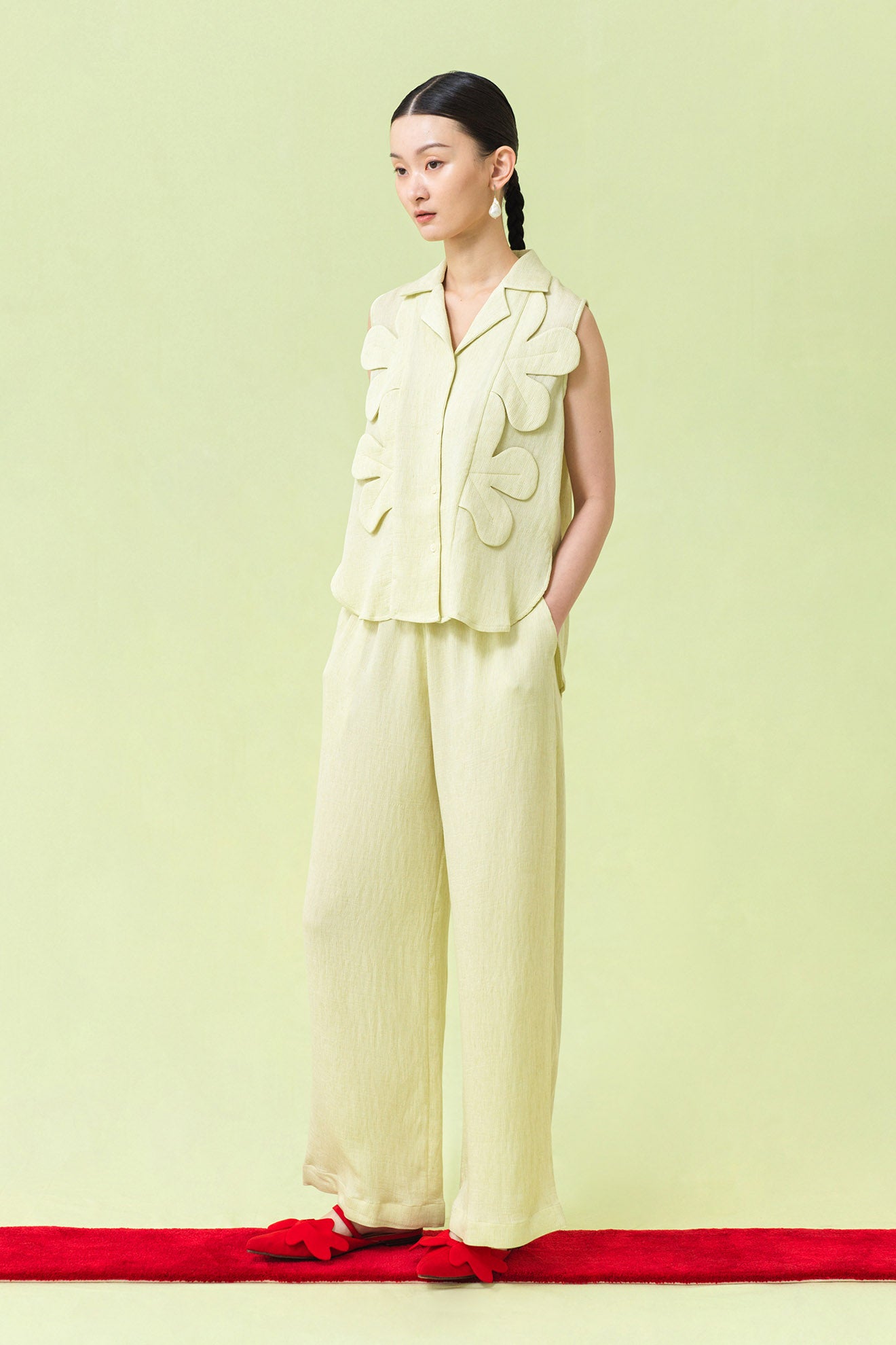 BOTAN Top in Feather Beige
