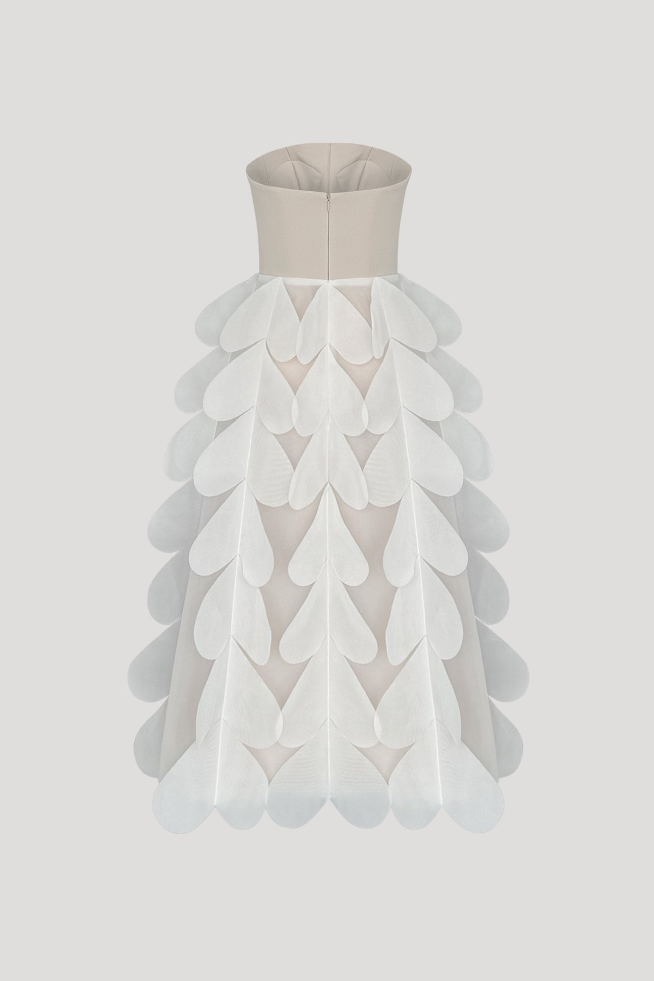 CABRIOLE Dress in Beige/White