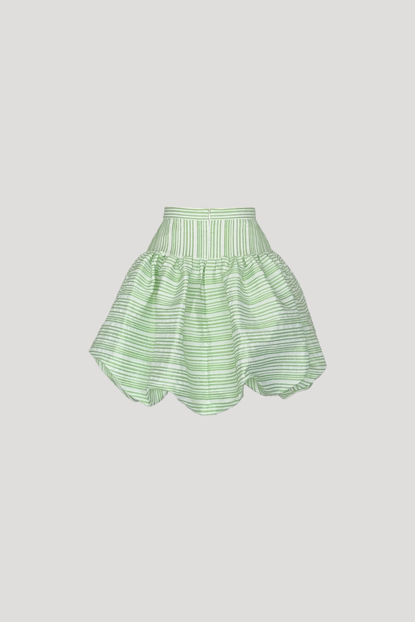 CAMBRE Skirt in Green Stripes