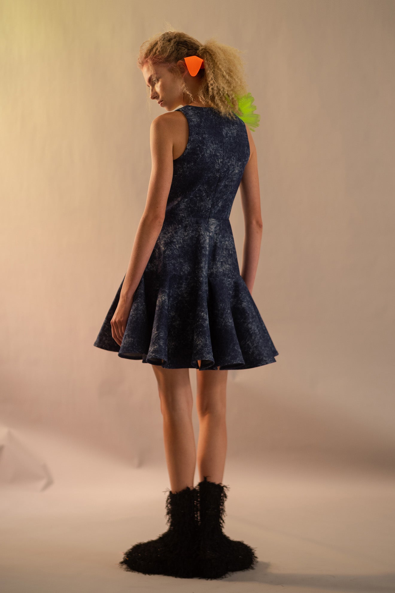 CANNONBALL Dress in Denim Blue