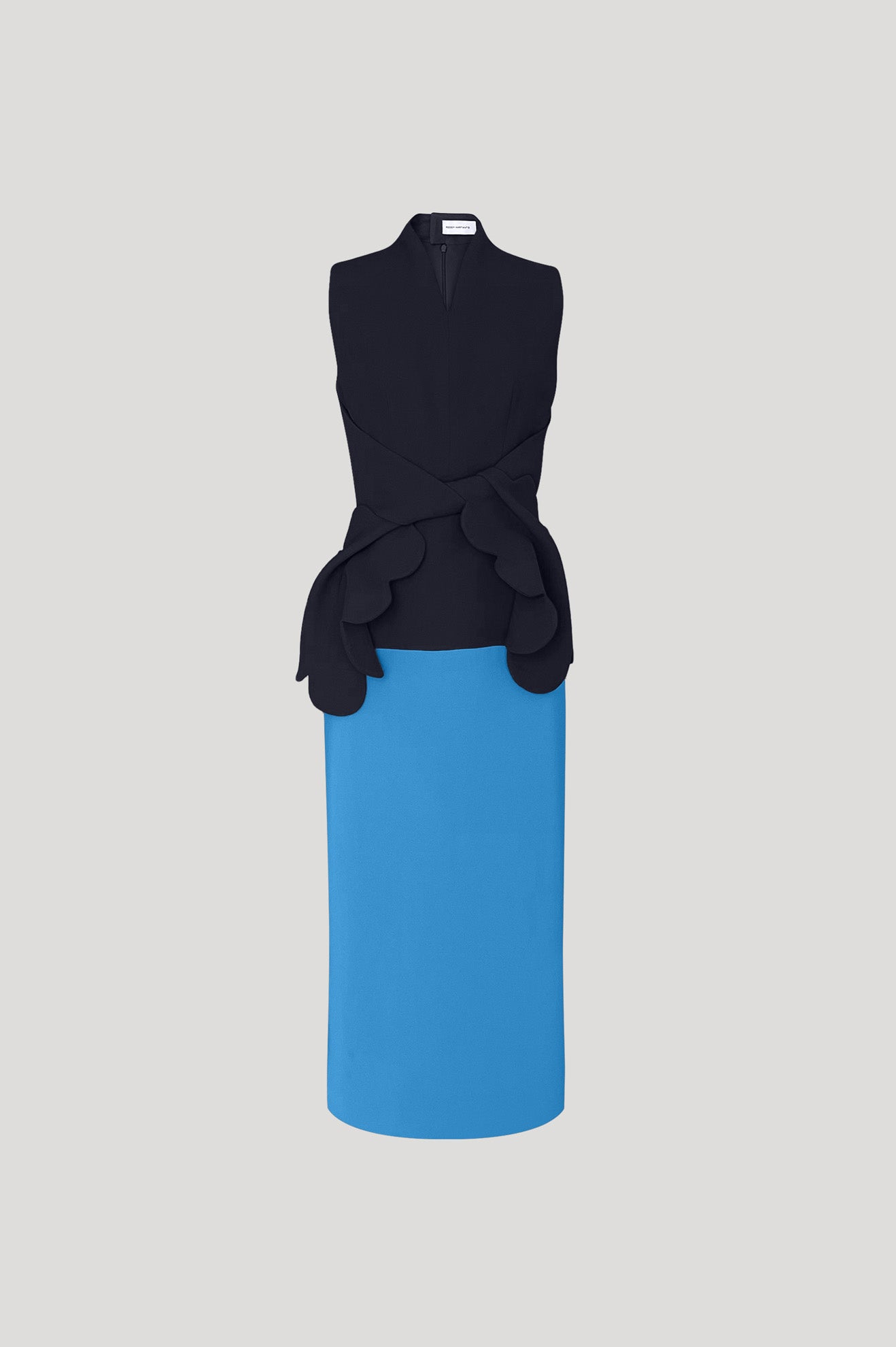 CAPELLA Dress in Dark Blue/Danube Blue