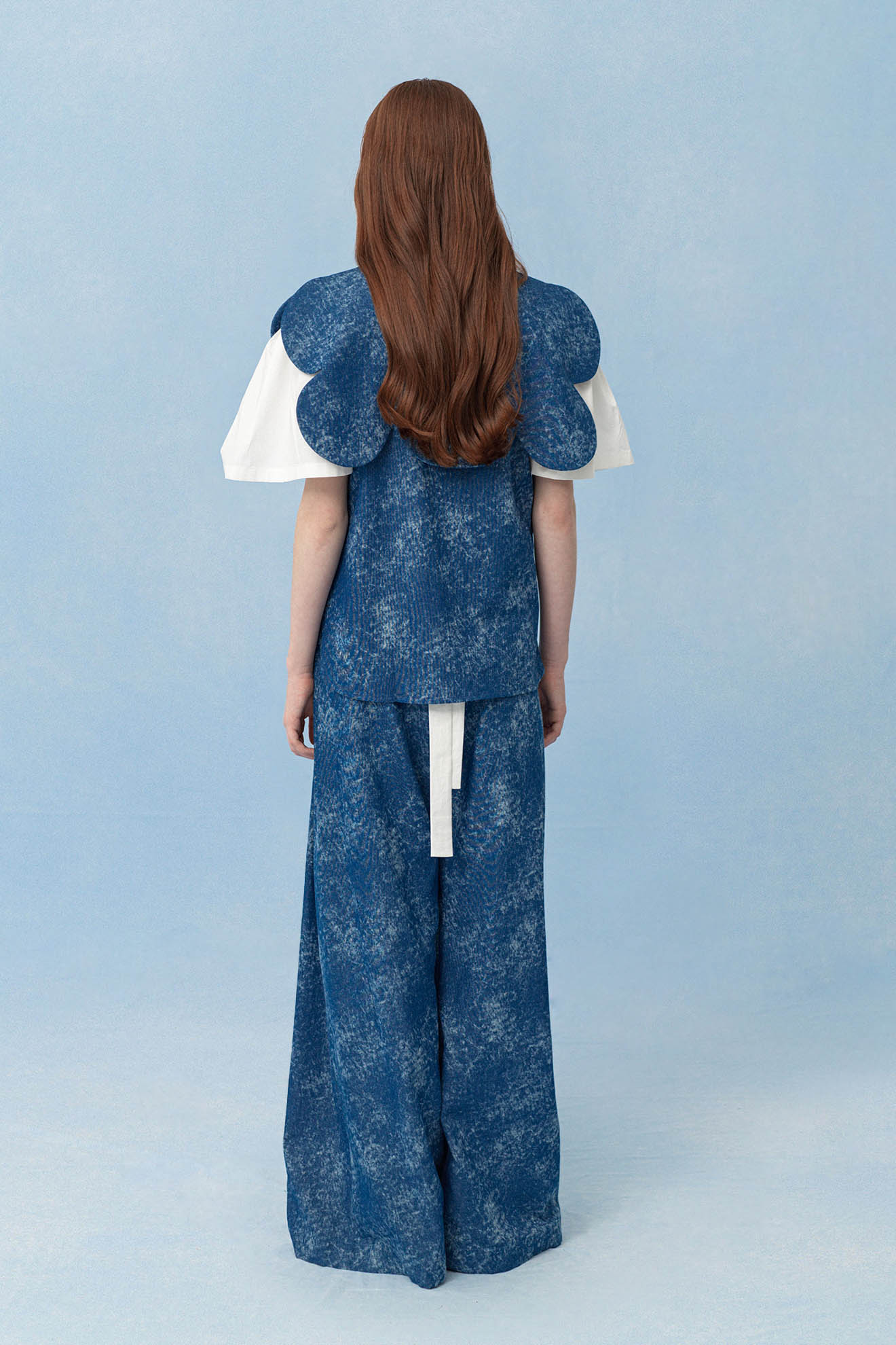 CERCUS Top in Denim Blue