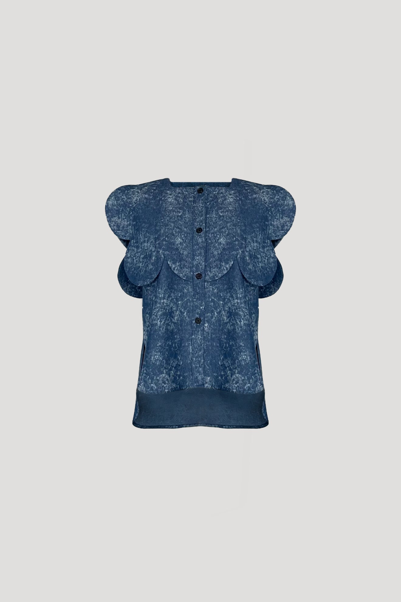 CERCUS Top in Denim Blue