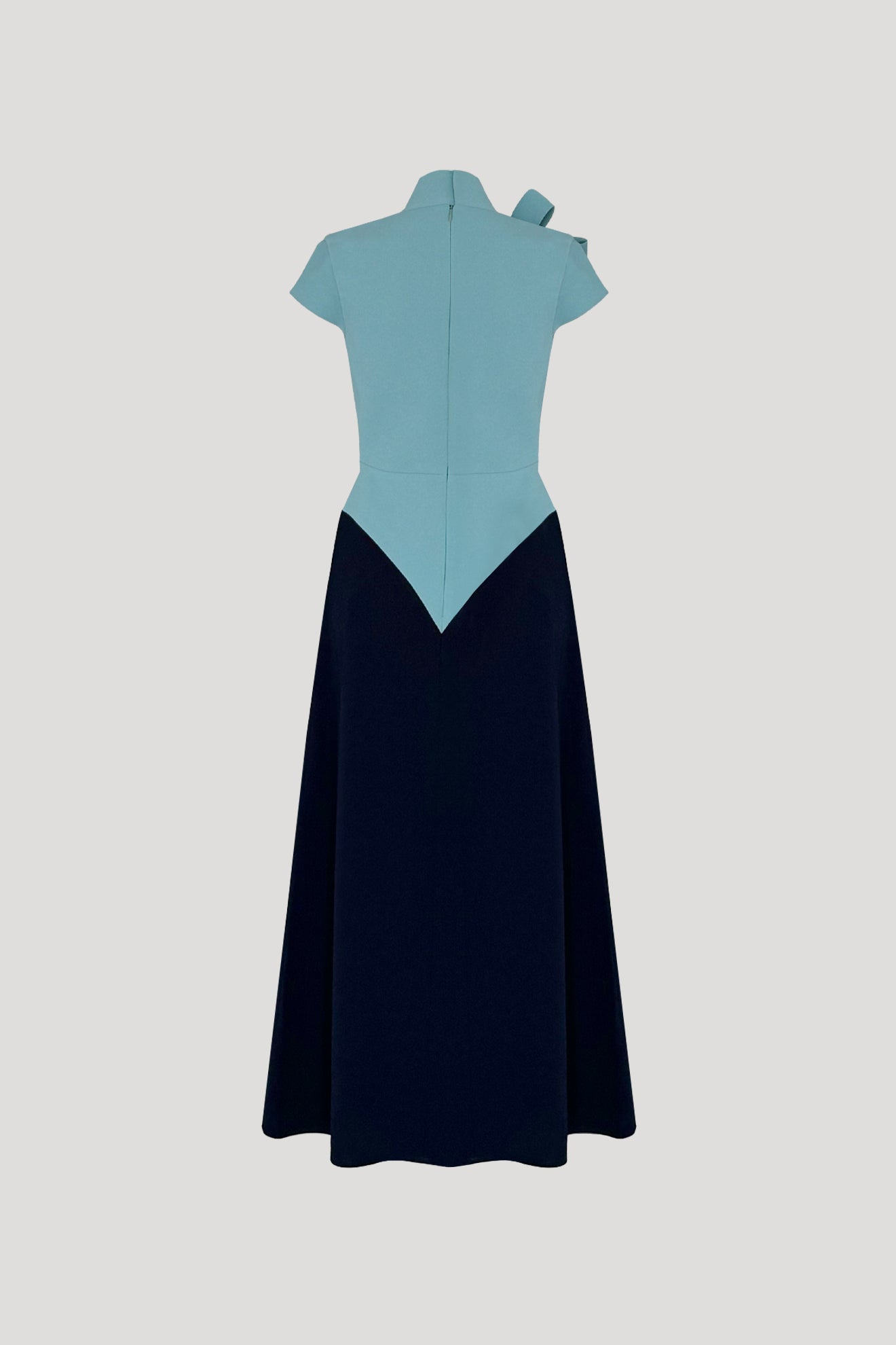 CHOUCHIN Dress in Mineral Green/Dark Blue