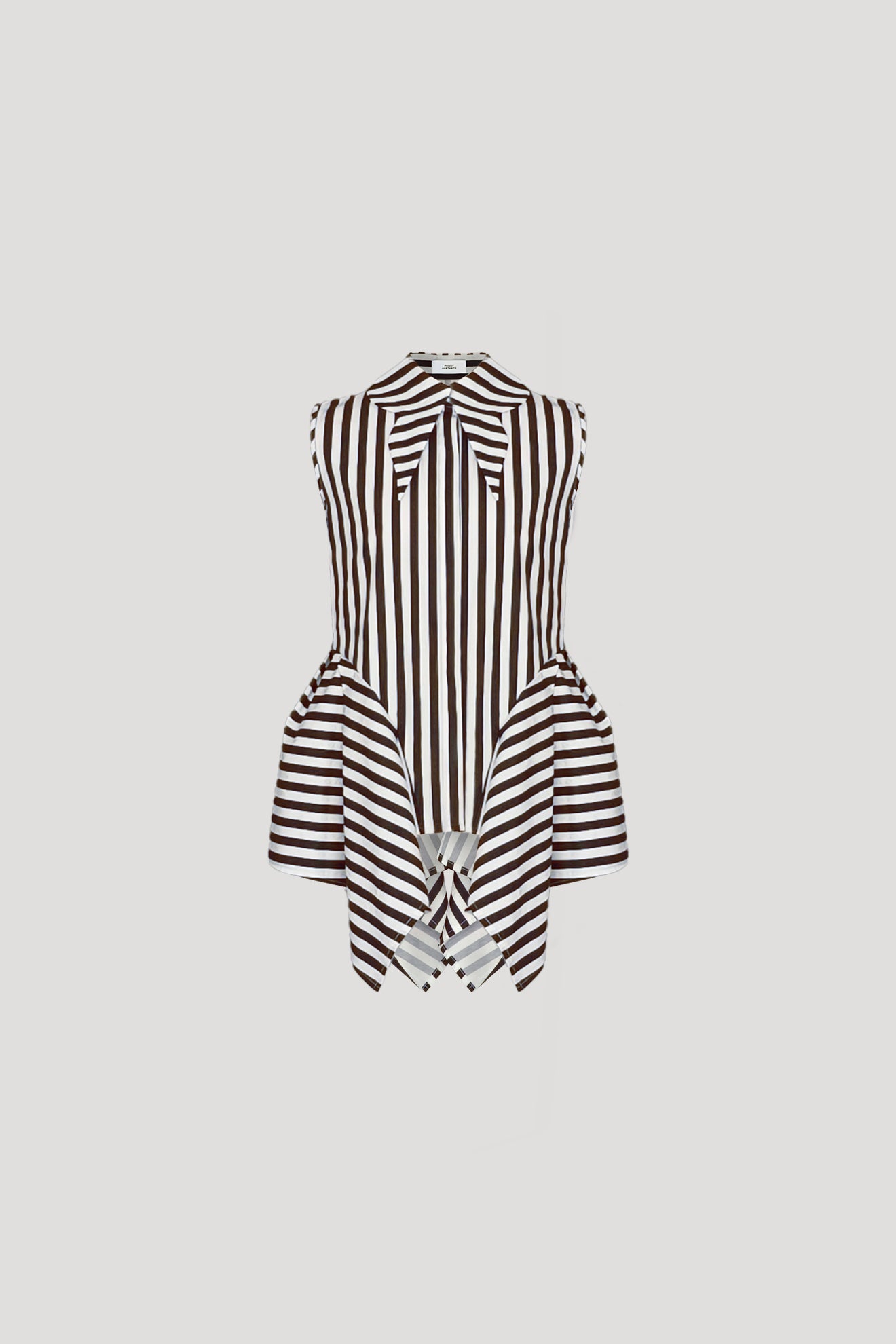 CLAW Top in Brown Stripes