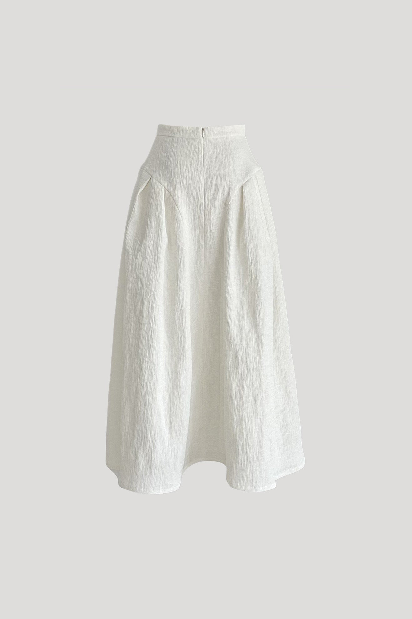 COD Skirt in Crinkled White