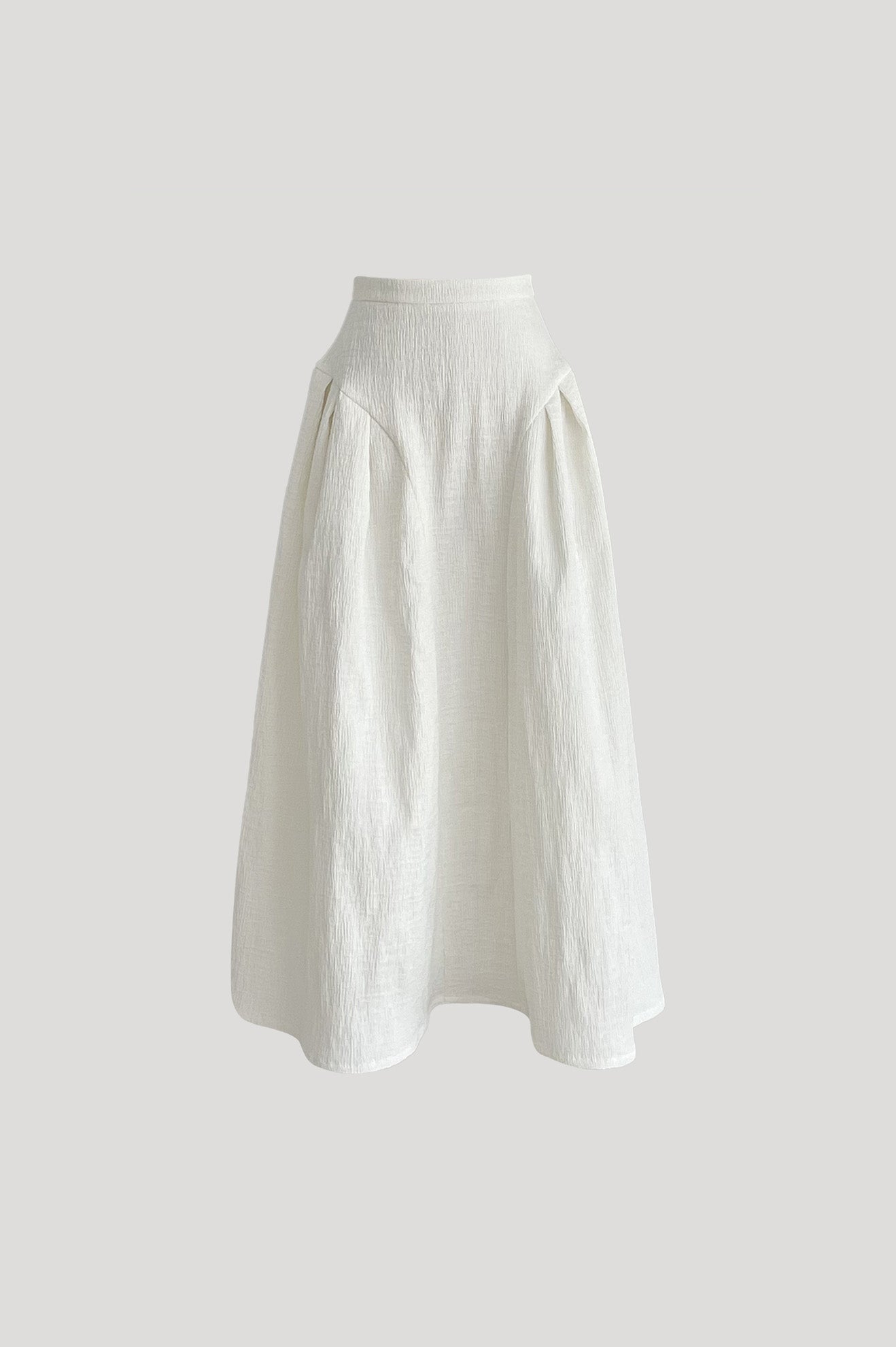 COD Skirt in Crinkled White