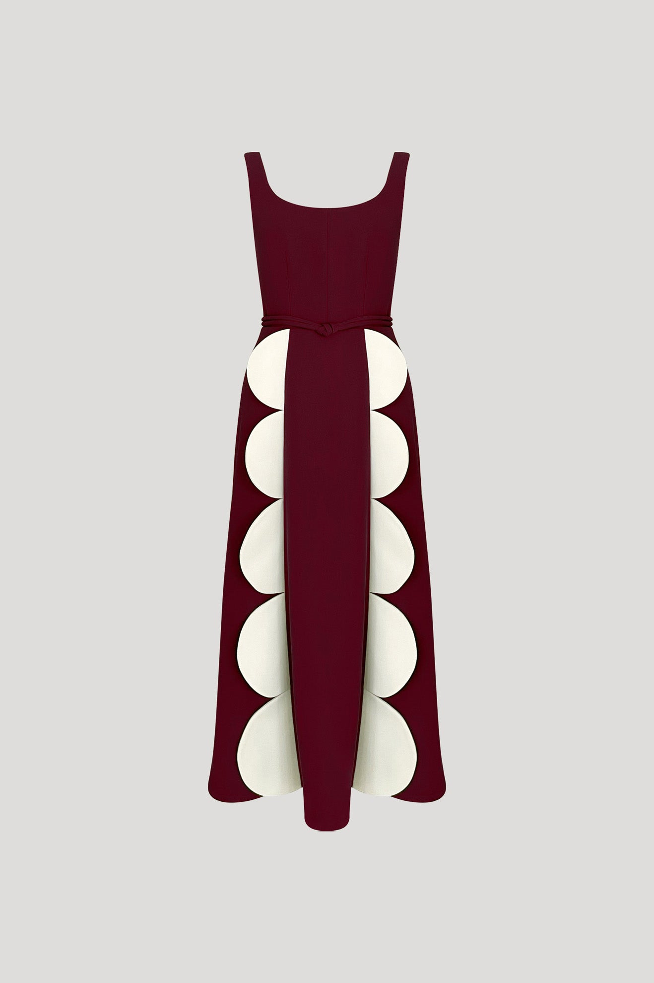 CONCERTO Dress in Wine/Bone White