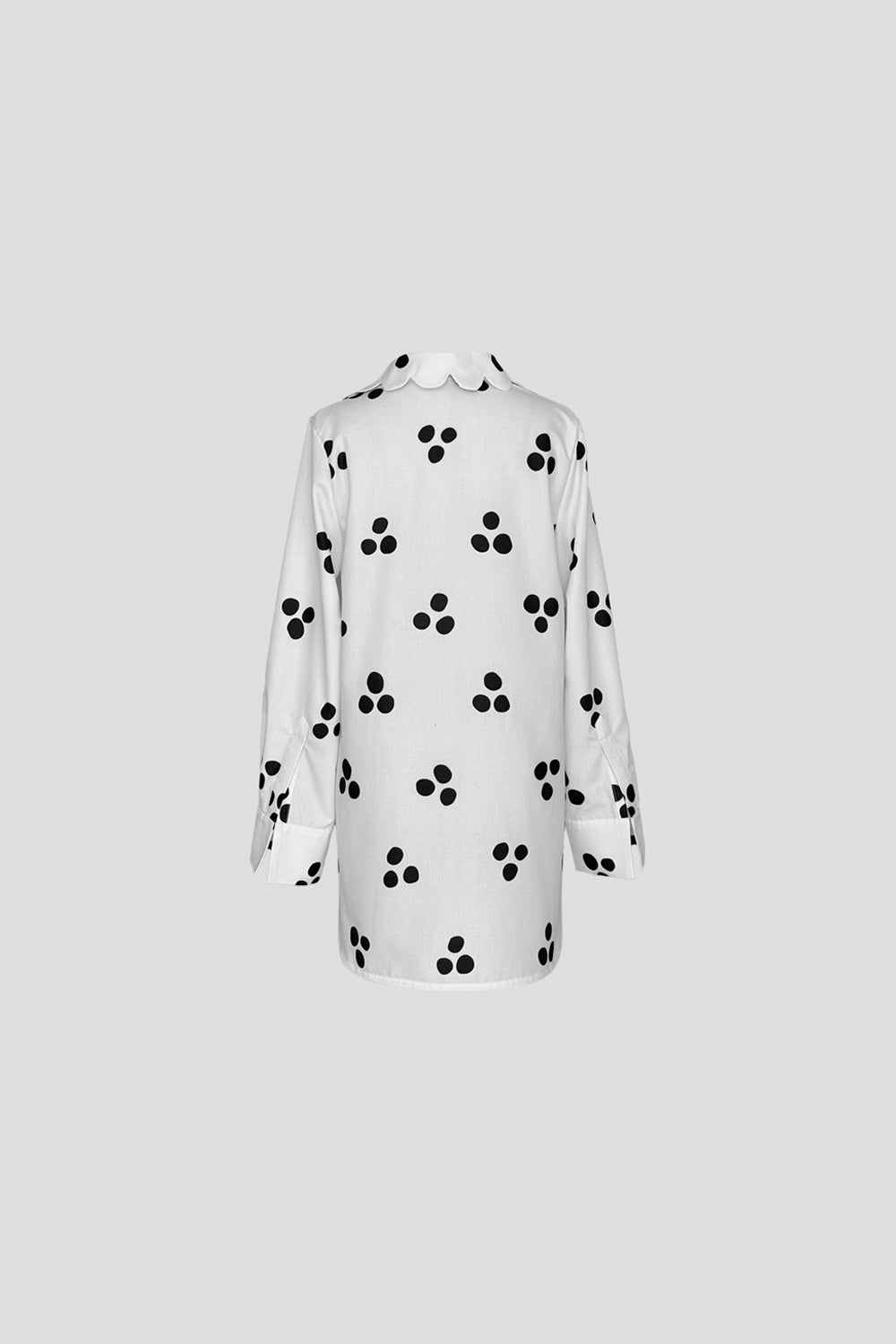 CONTE Top in Black Polkadots