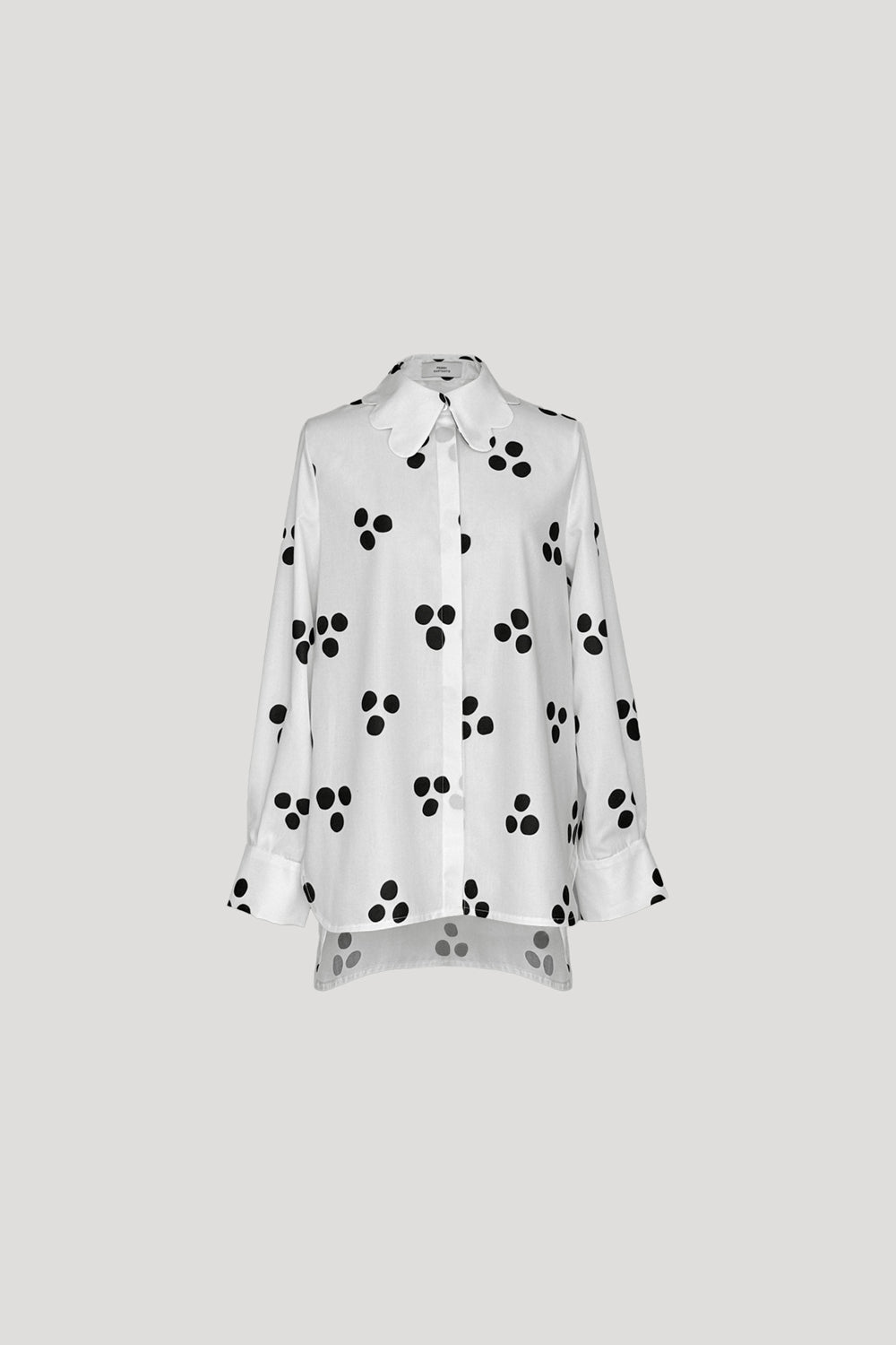 CONTE Top in Black Polkadots