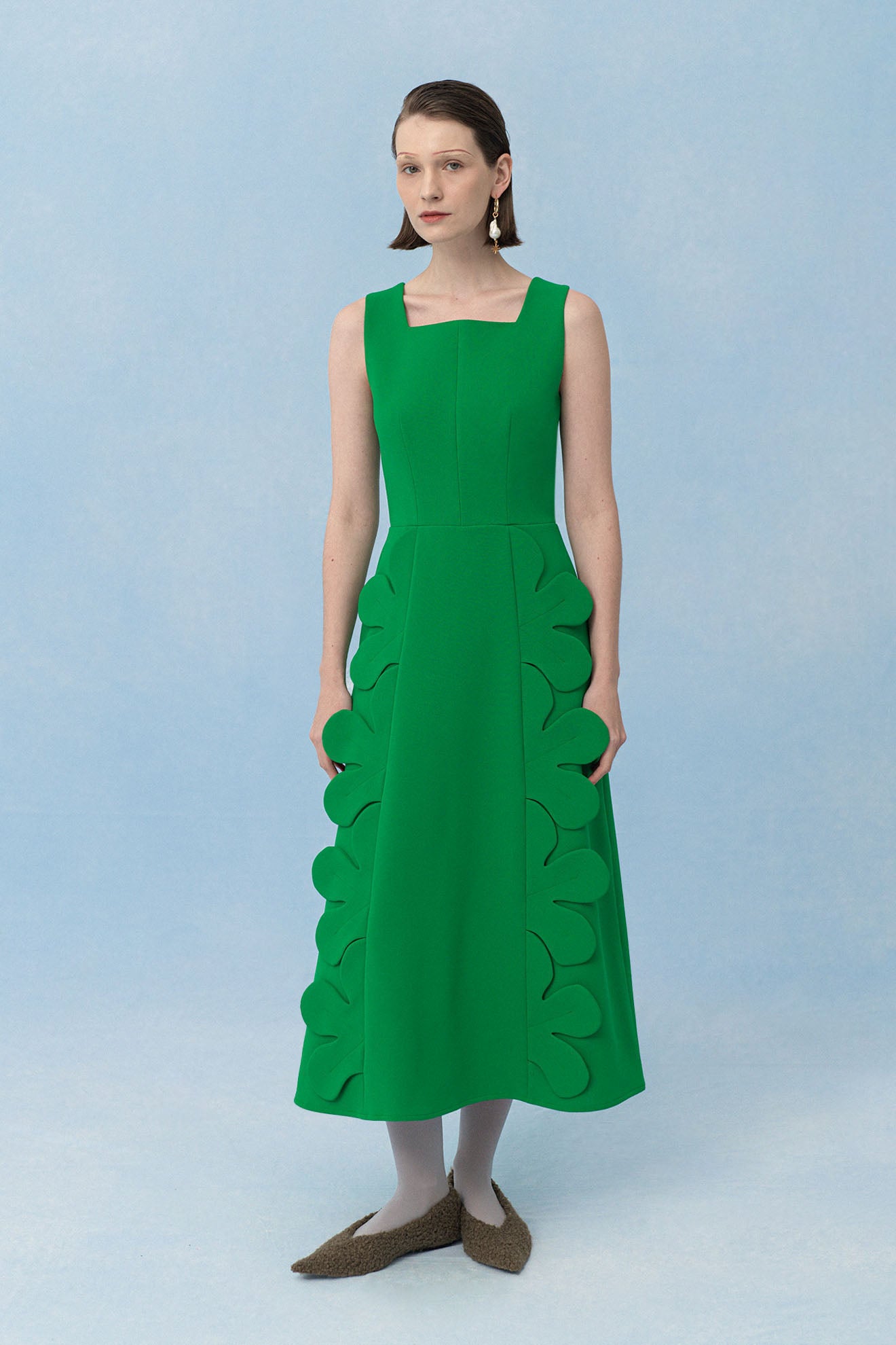 CORIUM Dress in Fern Green