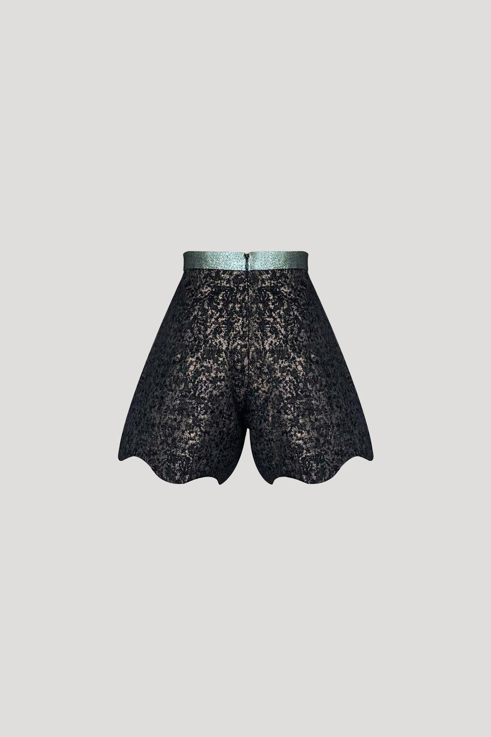 COURAGE Short in Gold Jacquard/Twilight Turquoise