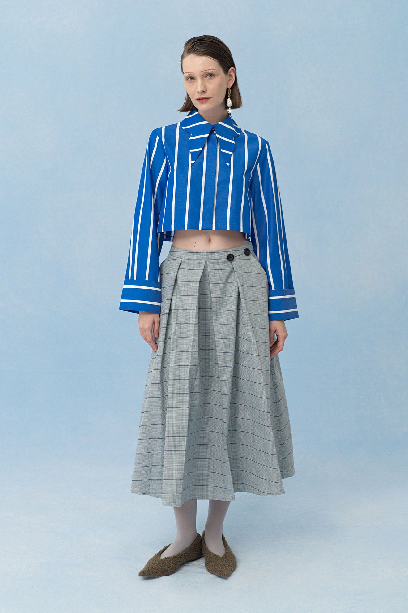 COXA Top in Blue Stripes