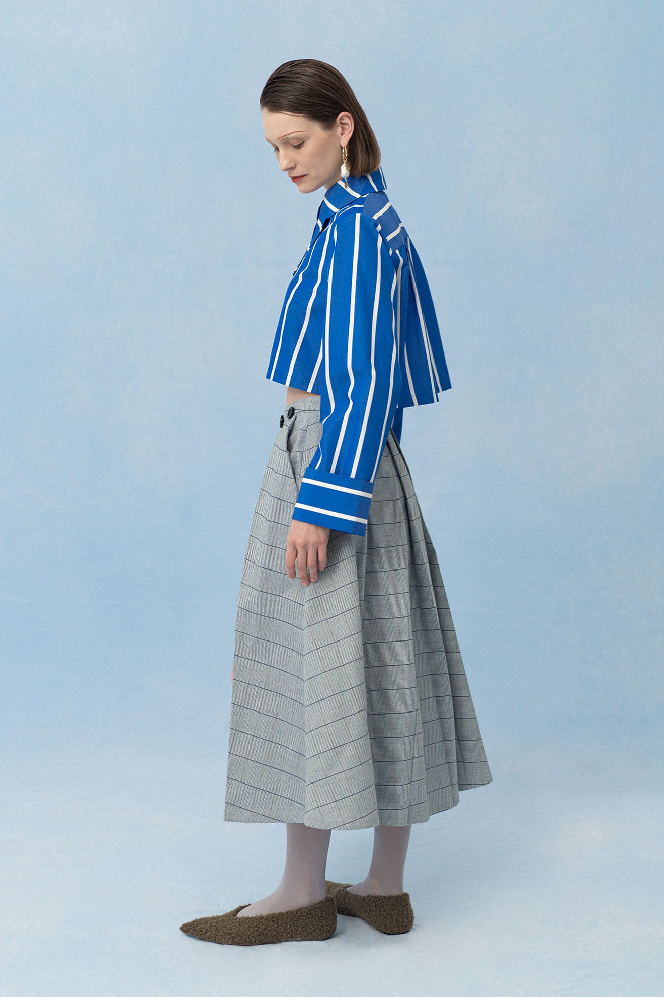 COXA Top in Blue Stripes