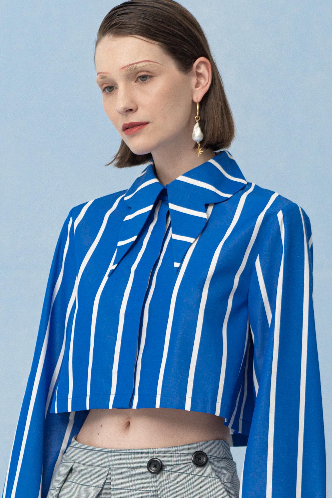 COXA Top in Blue Stripes