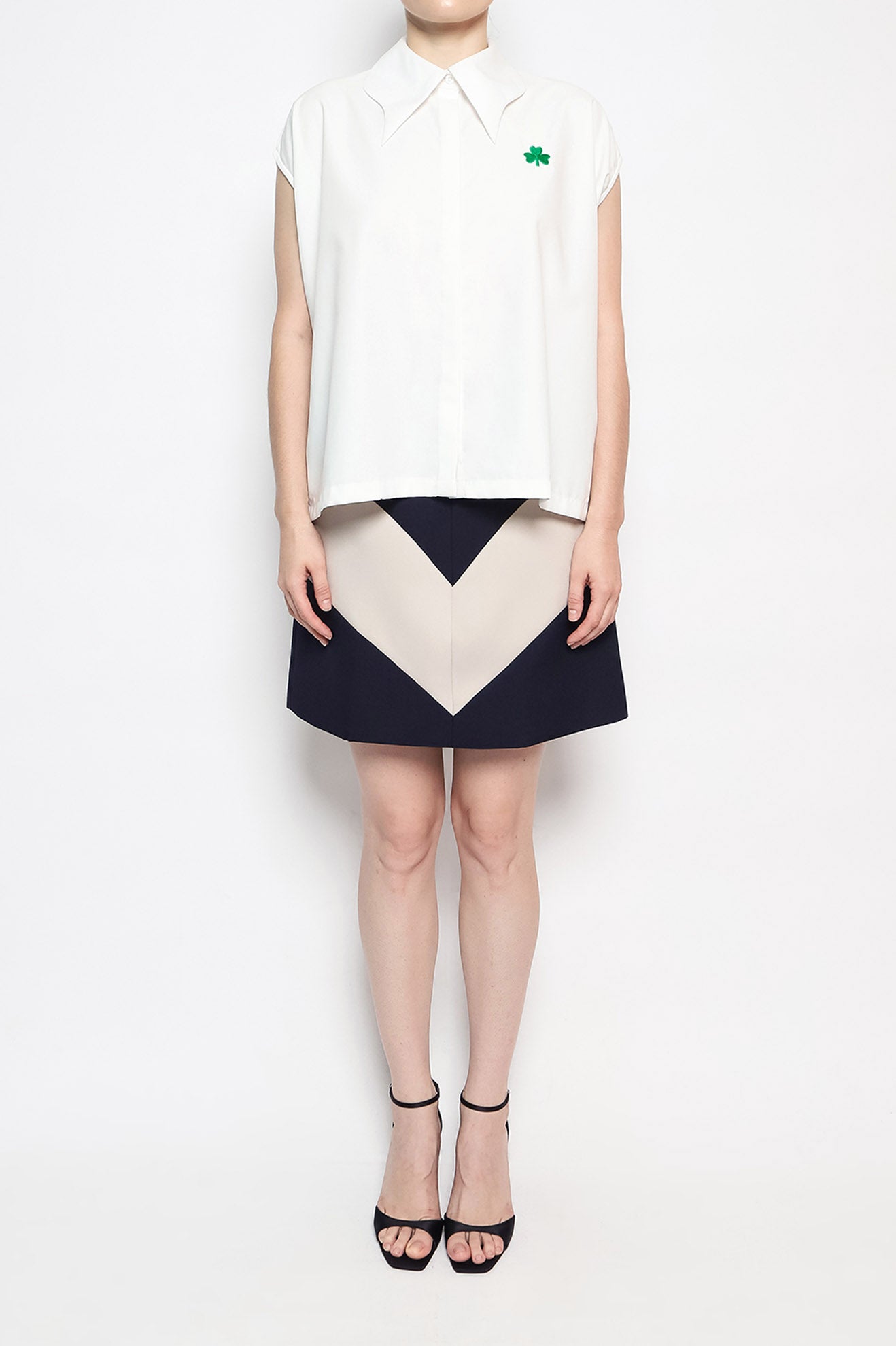 CYCLIC Top in Green Logo