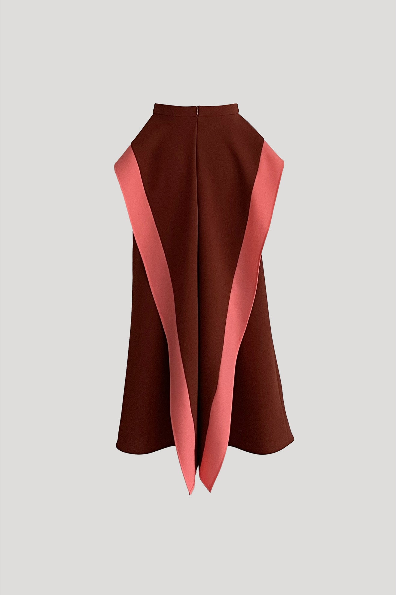 DACE Skirt in Brick Orange/Apricot Pink