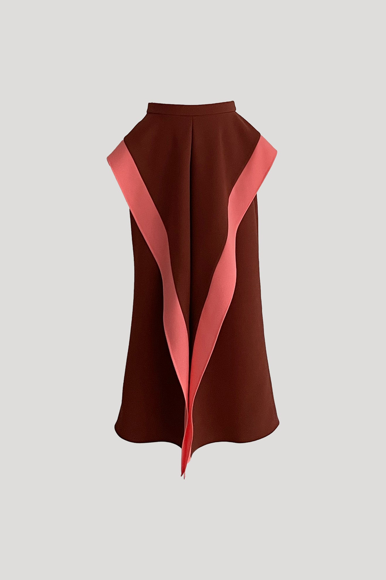 DACE Skirt in Brick Orange/Apricot Pink