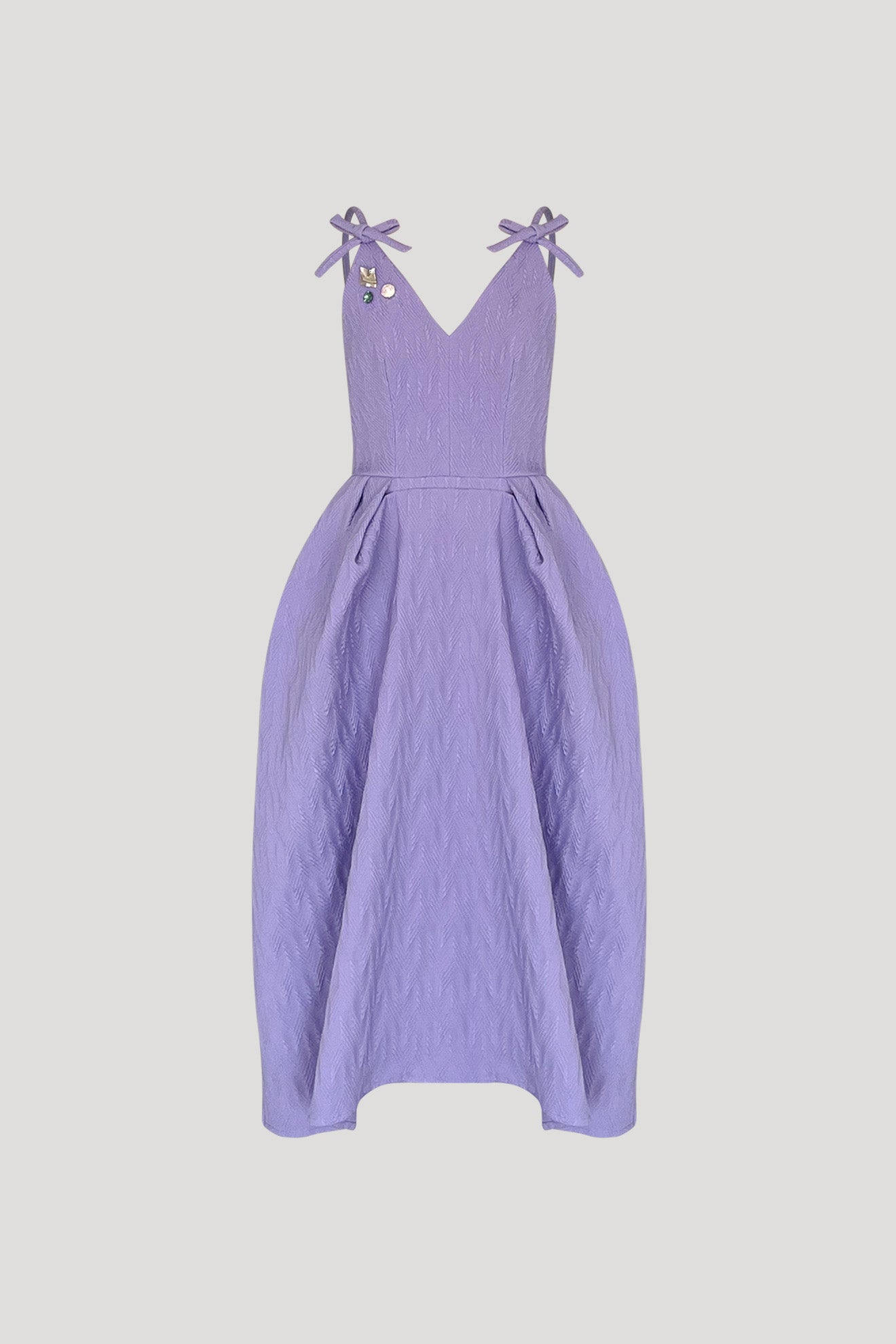 DAFFILIAN Dress in Wisteria Purple