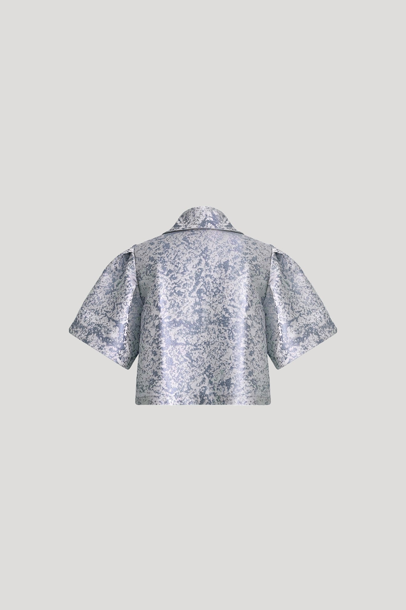 DATUS Top in Jacquard Blue