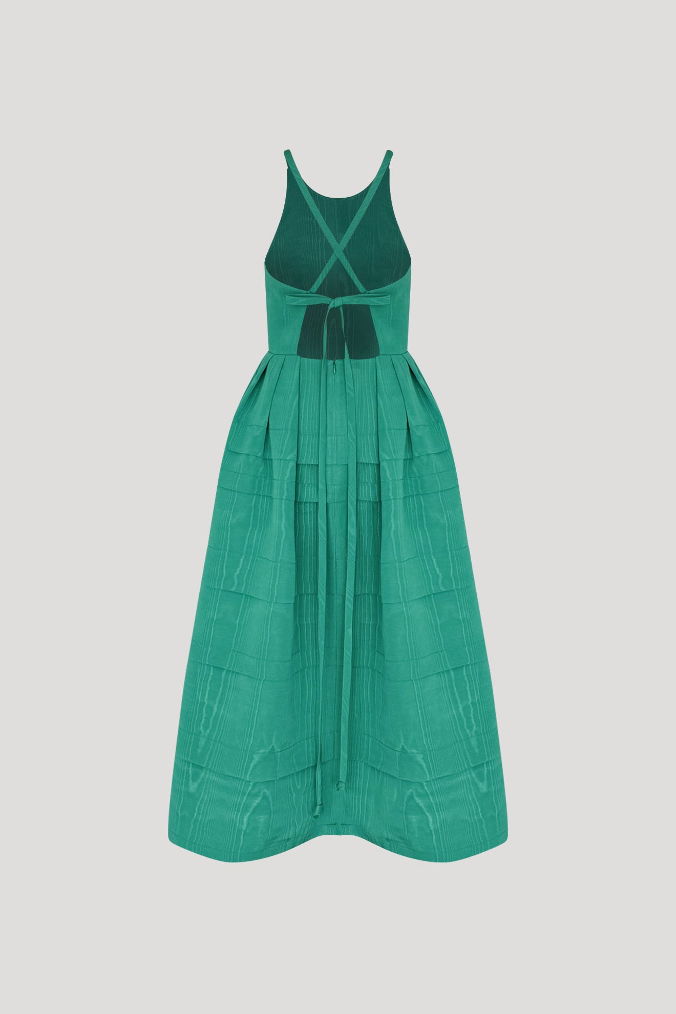 DEVELOPPE Dress in Emerald green