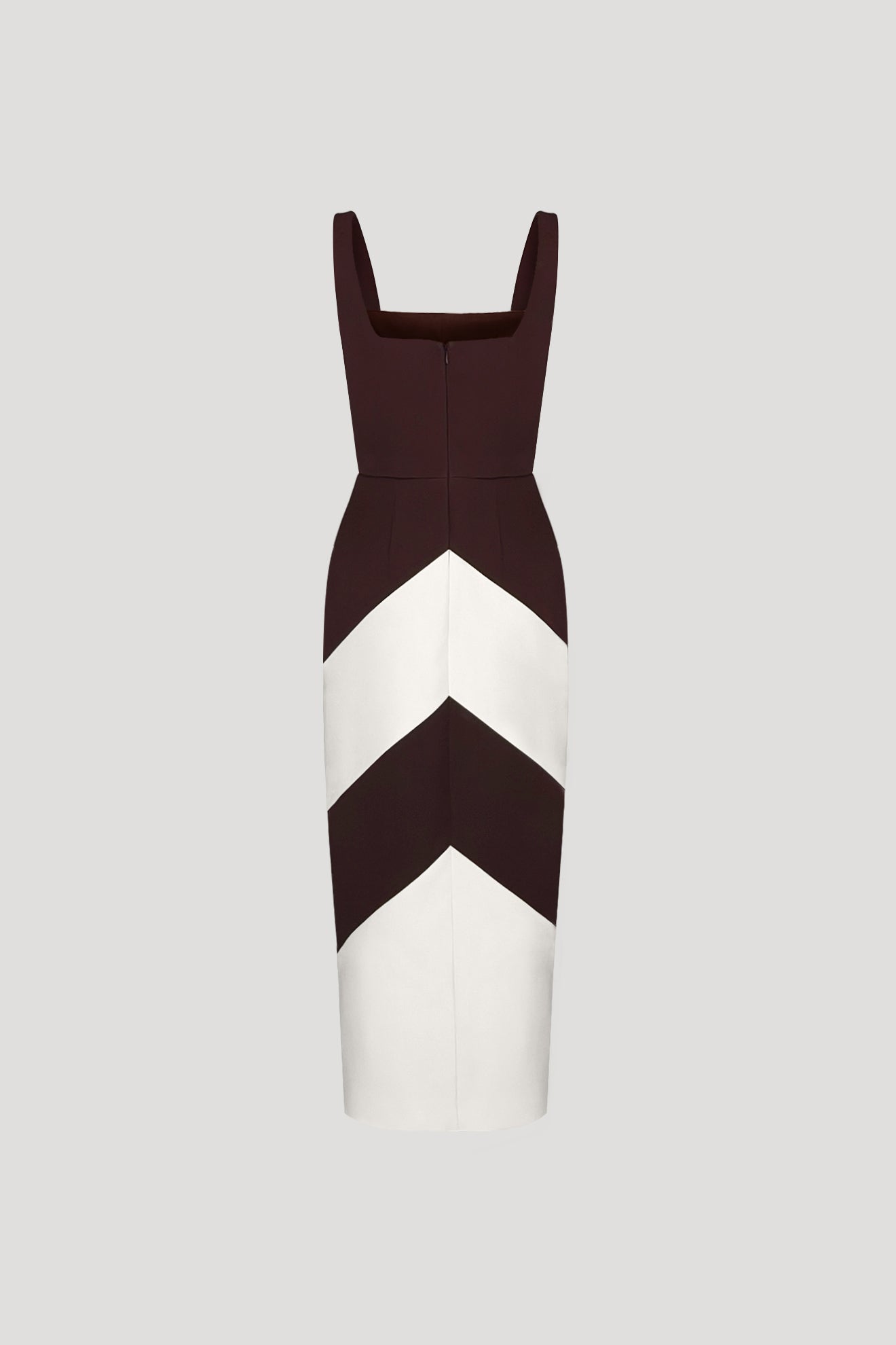 ELYTRON Dress in Walnut Brown/Beige