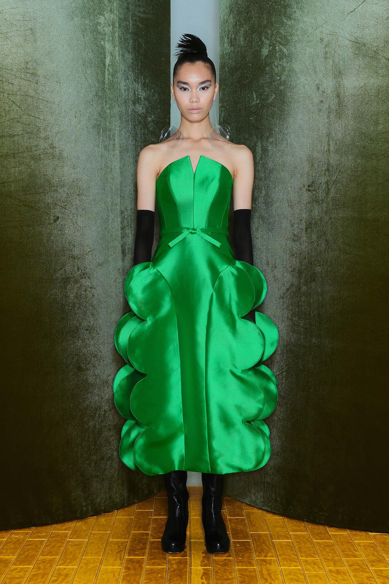 EMERALDITE Dress in Emerald Green