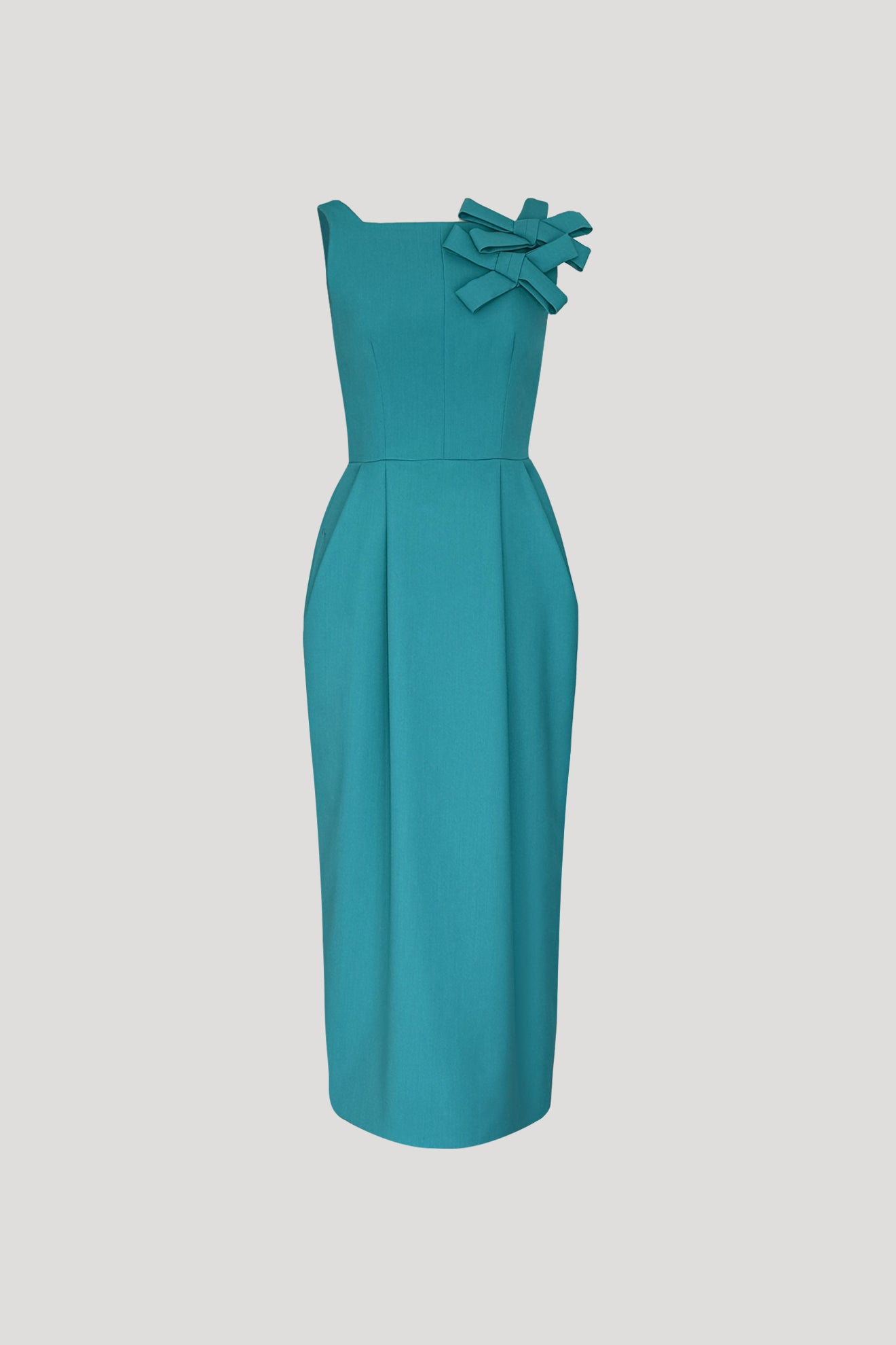 ENTOURNANT Dress in Turquoise Blue