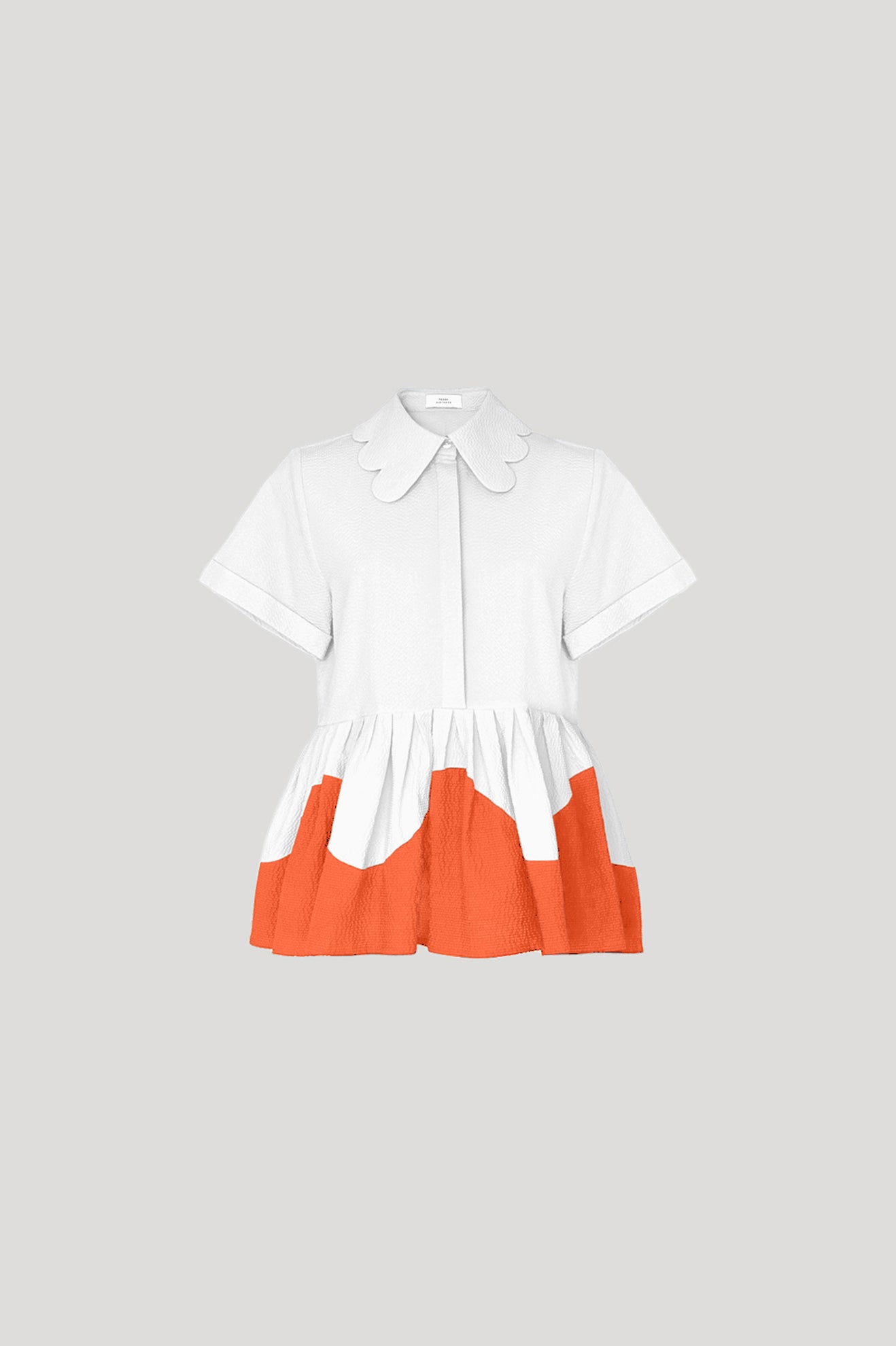 FANFIN Top in White/Orange