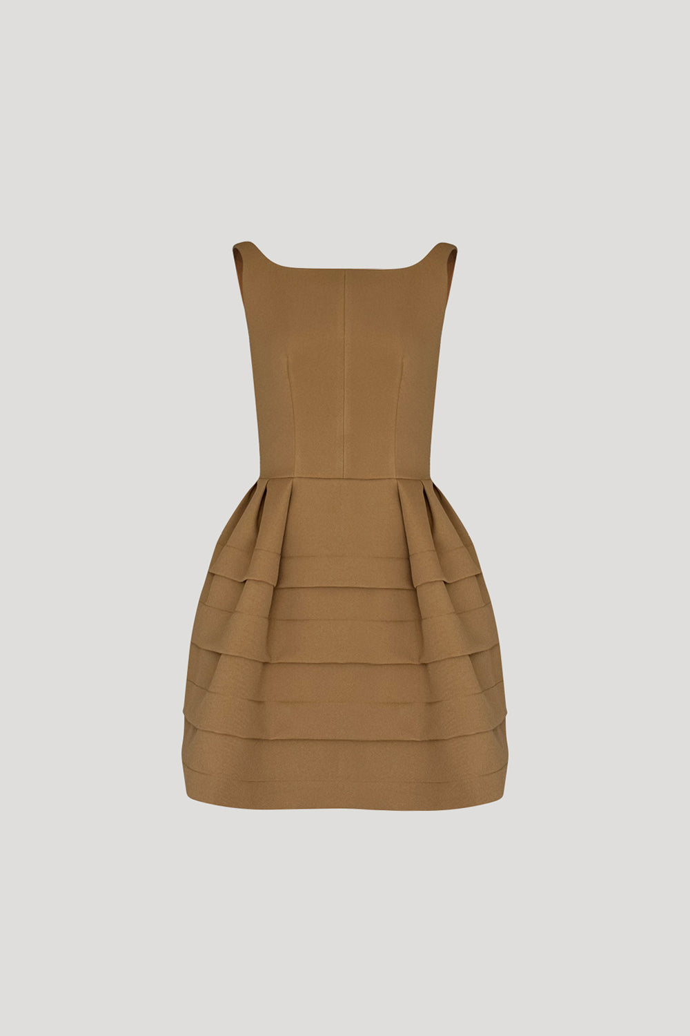 FESTIN Dress in Leather Brown