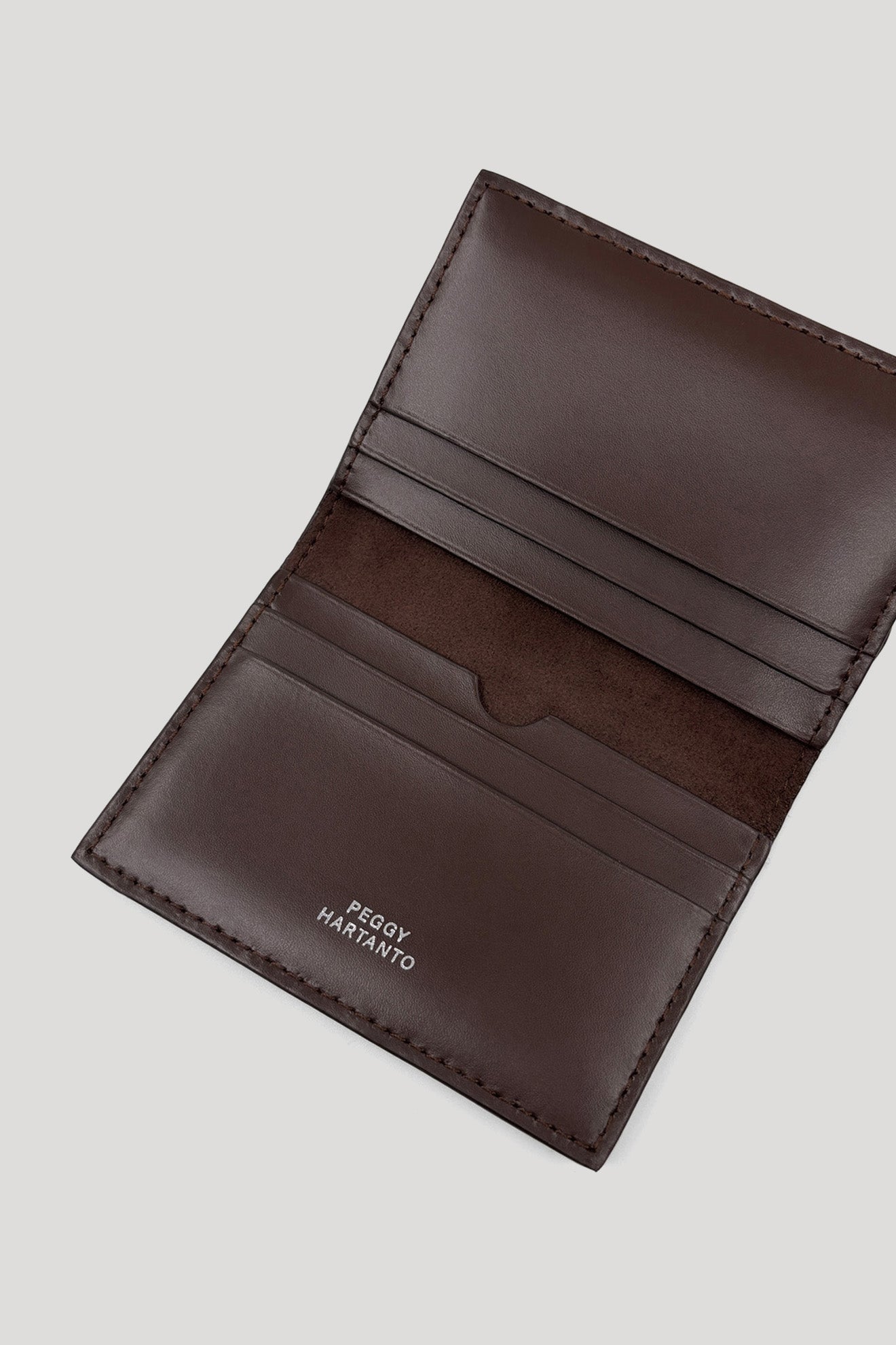 FLORET Card Holder in Espresso/Glacier