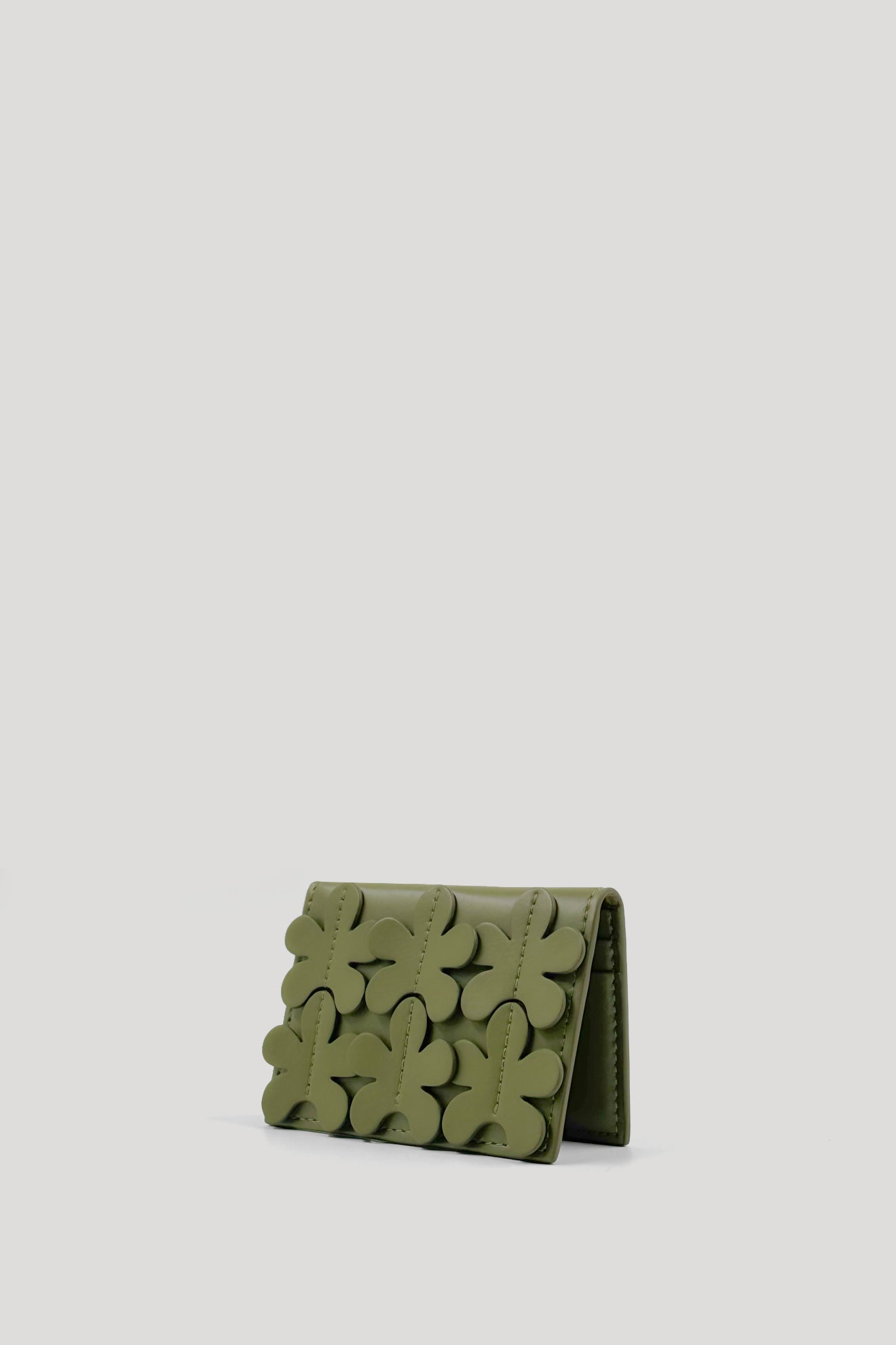 FLORET Card Holder in Olive