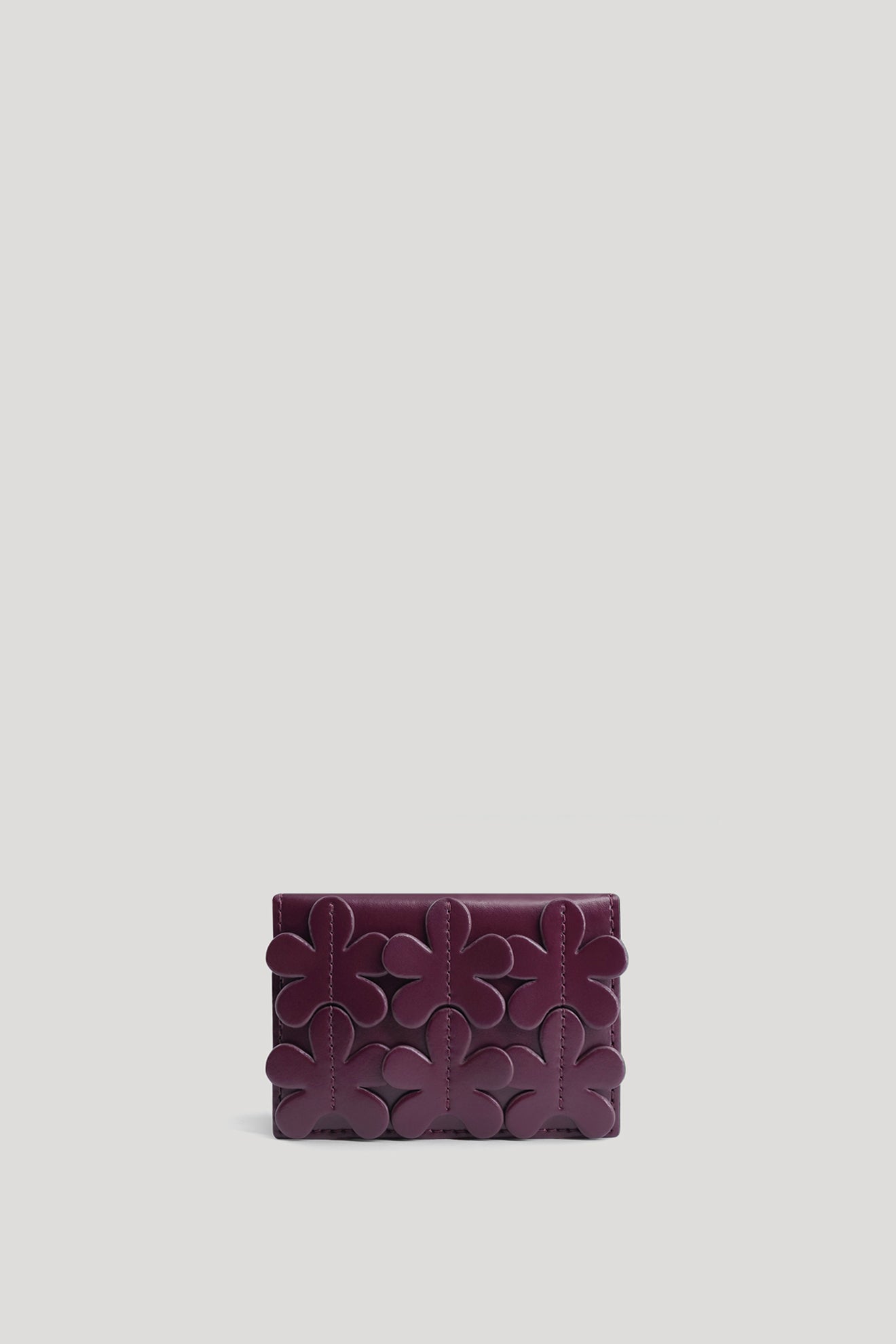 FLORET Card Holder in Wine