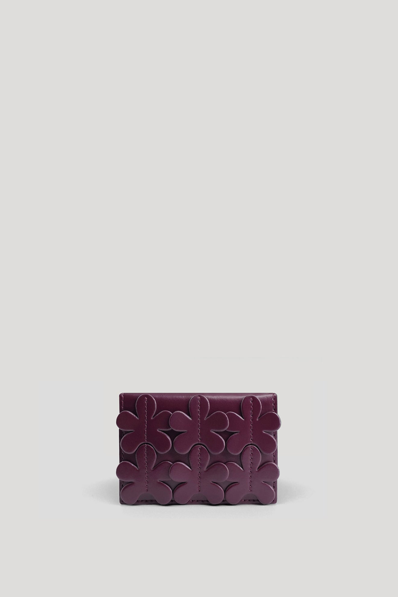 FLORET Card Holder in Wine