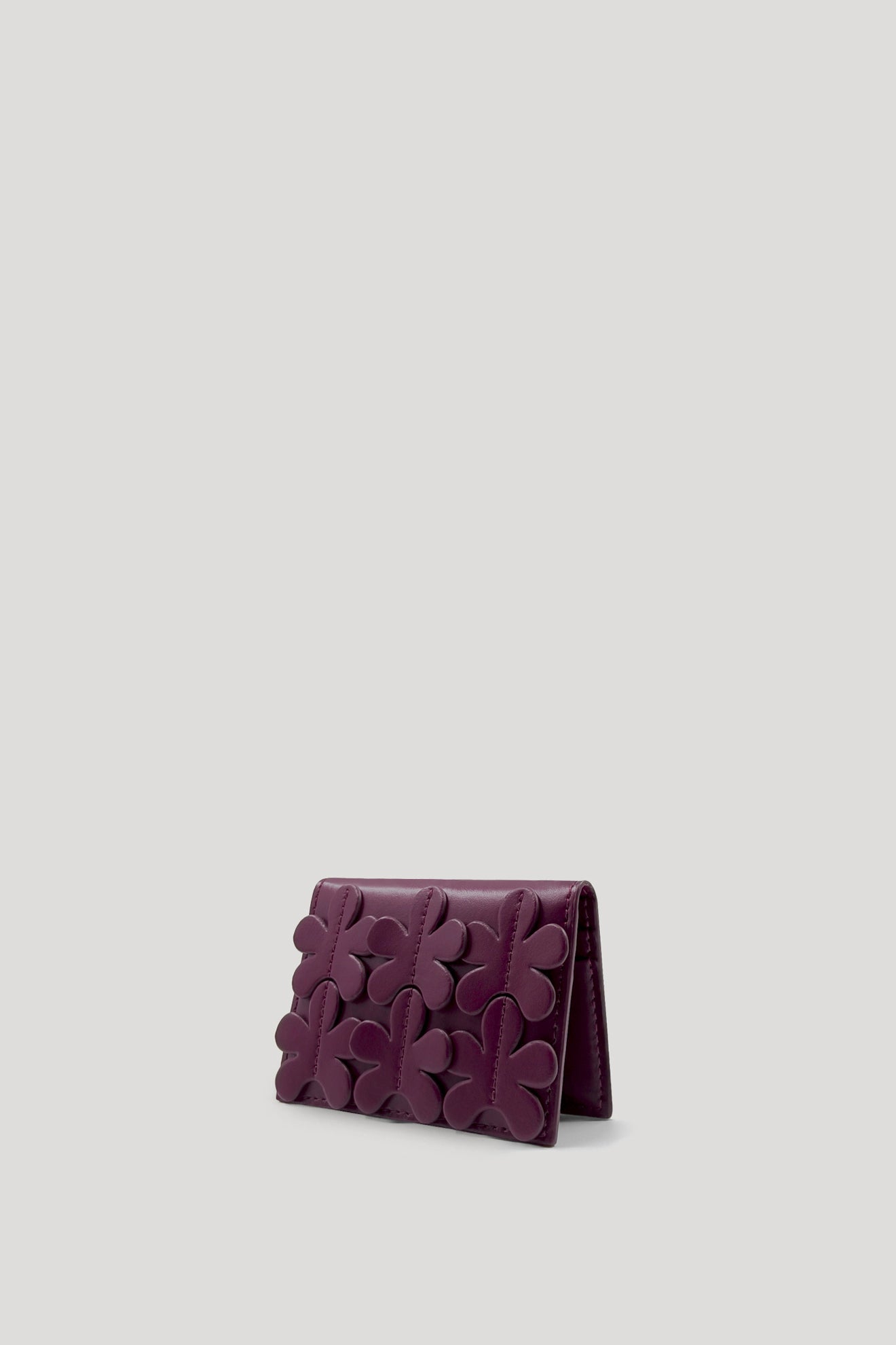 FLORET Card Holder in Wine