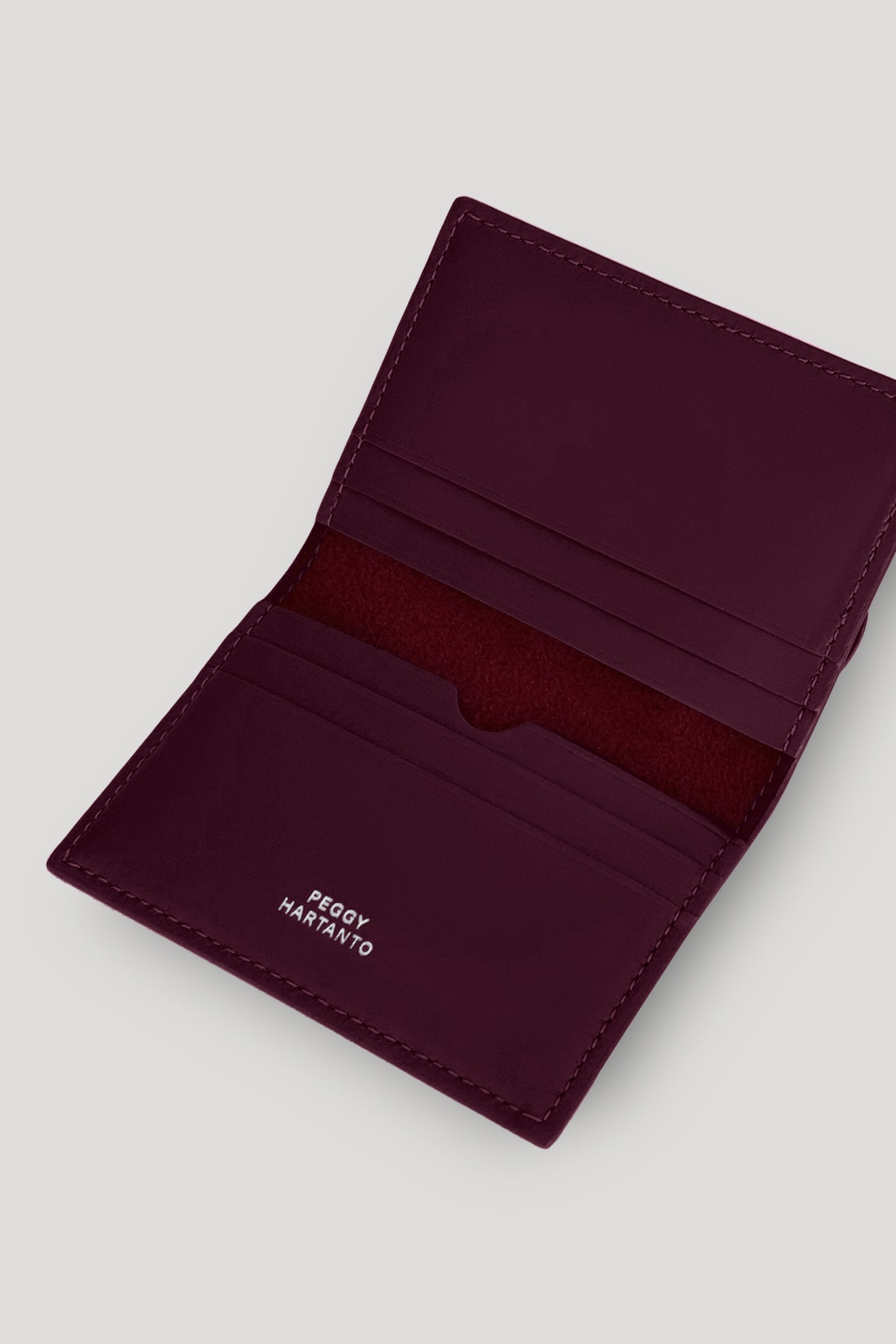FLORET Card Holder in Wine
