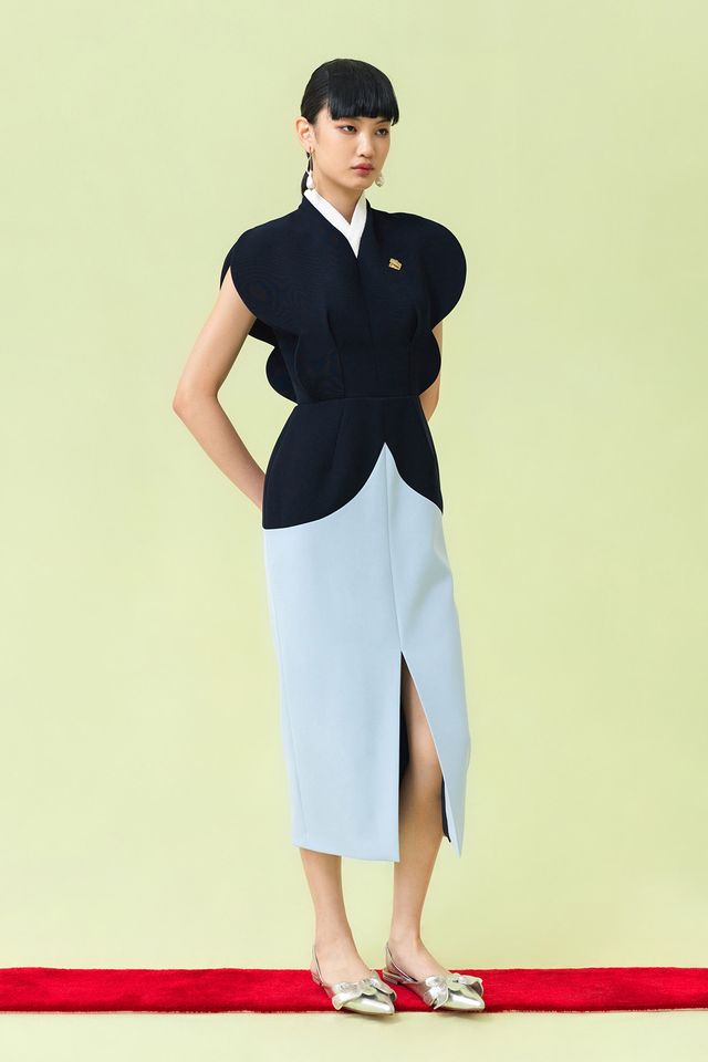 HOTARU Dress in Dark Blue/Ash Blue