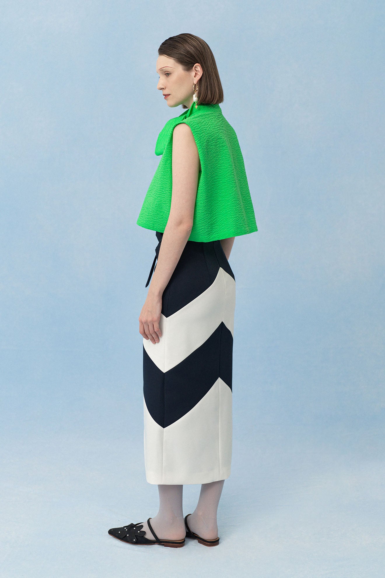 FRINGE Top in Fern Green