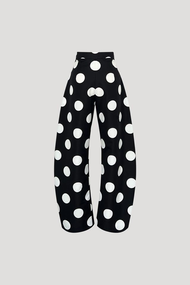 KANI Pants in White Dot on Black