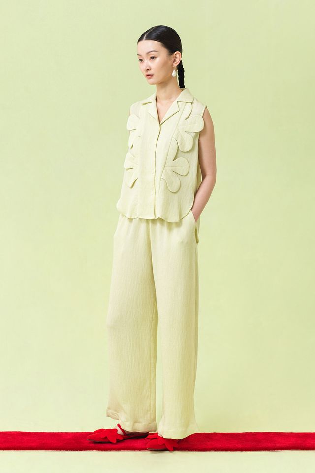 KIKU Pants in Feather Beige