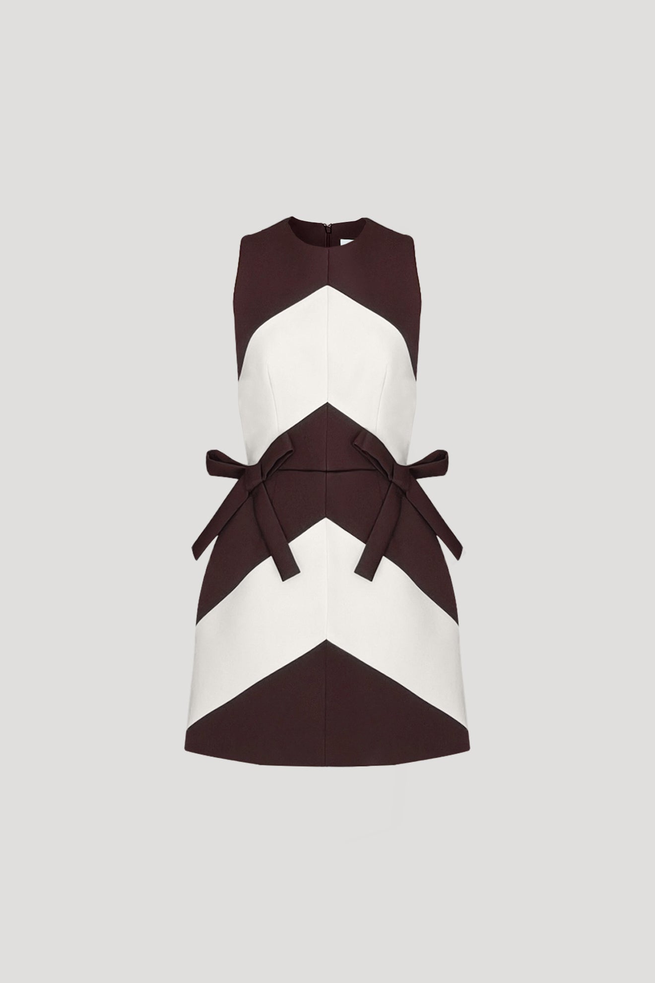 GANGLION Dress in Walnut Brown/Beige